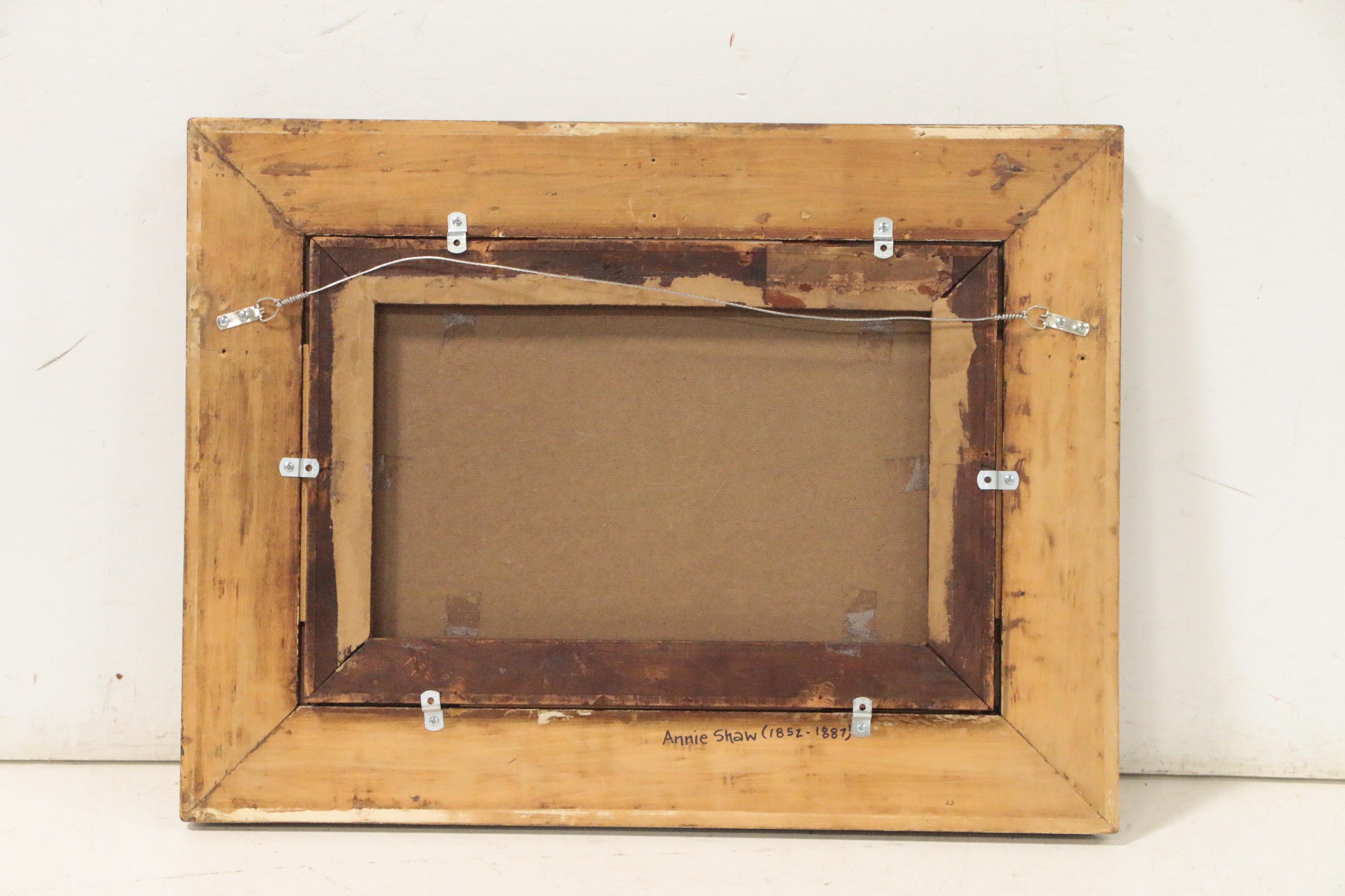 Annie Shaw Tonalist Landscape Oil Painting "A Country Road", Late 19th Century