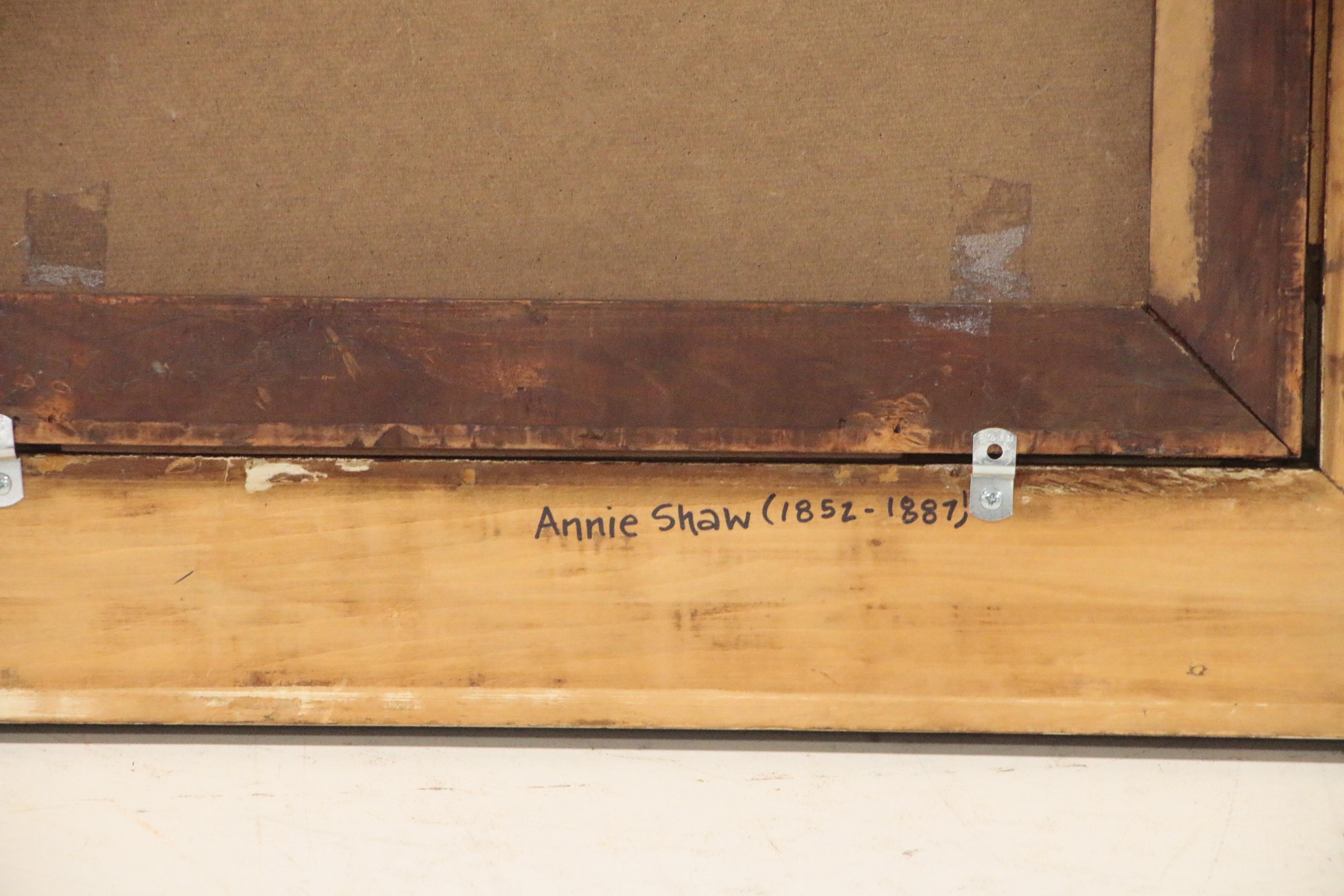 Annie Shaw Tonalist Landscape Oil Painting "A Country Road", Late 19th Century