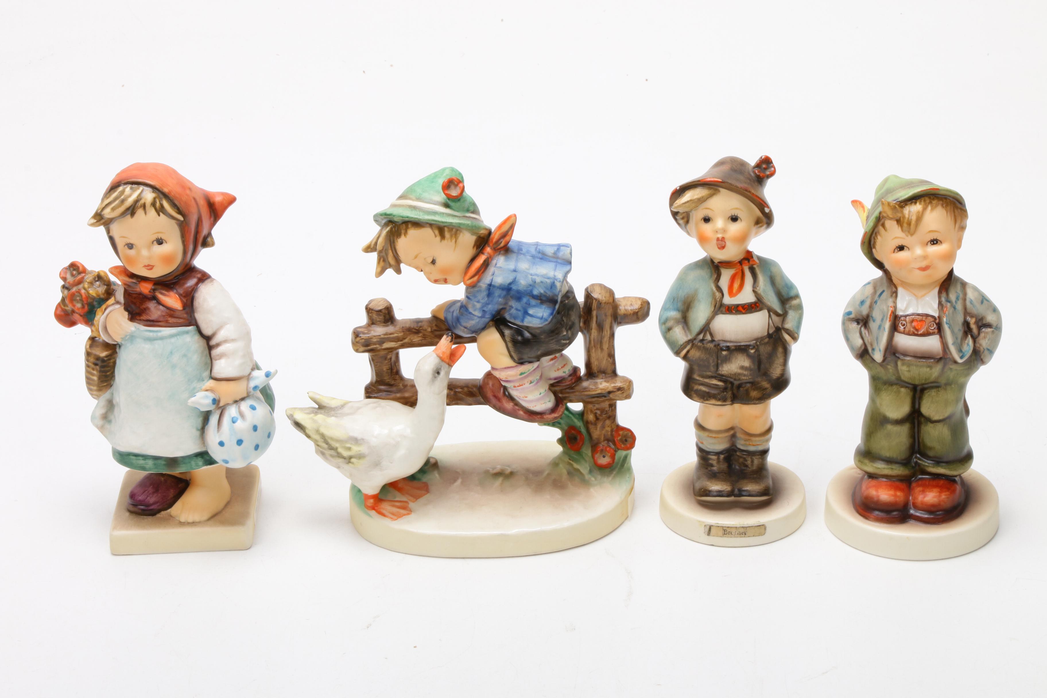 Goebel M.I. Hummel Exclusive Edition and Hand-Painted Bisque Porcelain Figures