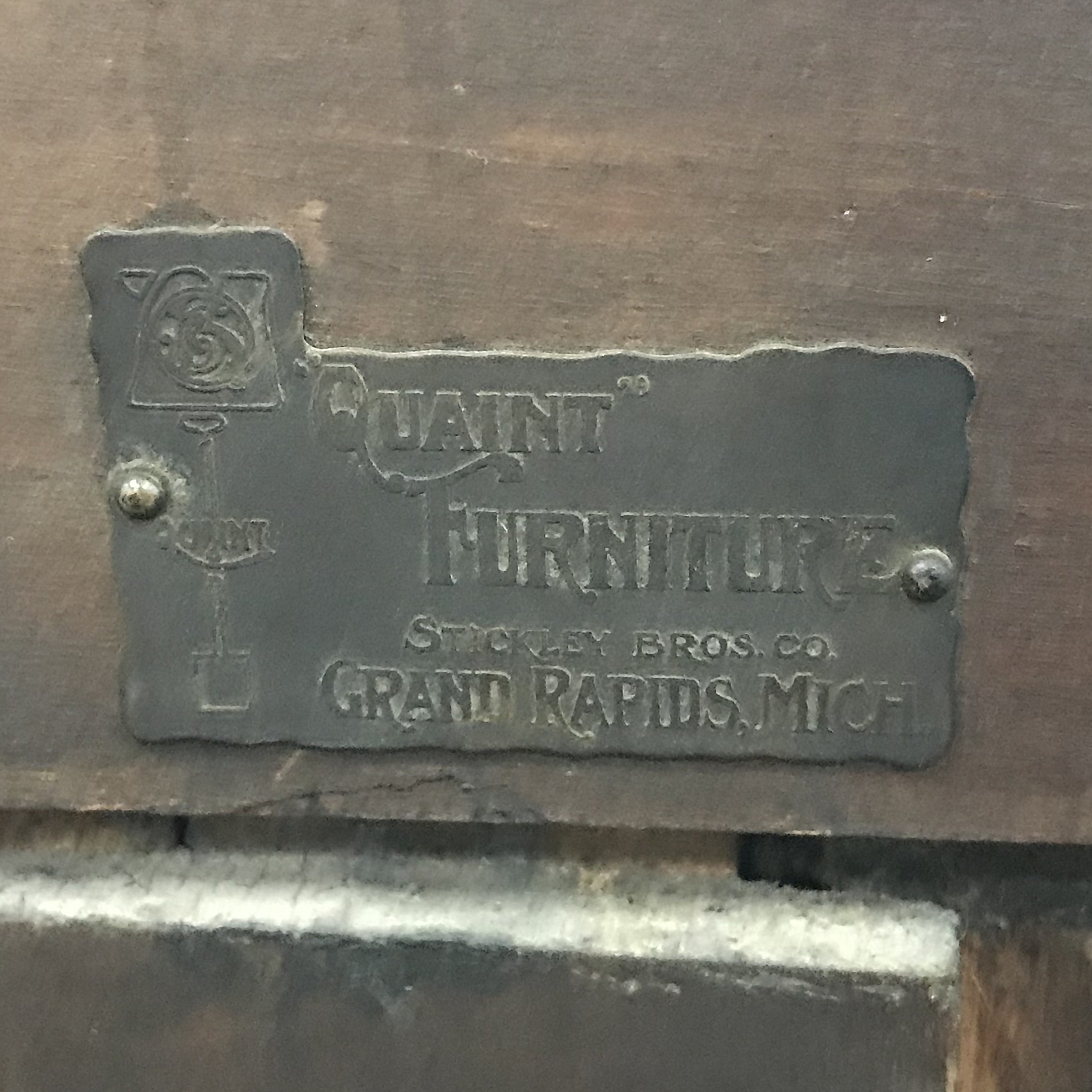 Stickley Bros Arts and Crafts Oak Triple-Door Bookcase, Early 20th Century