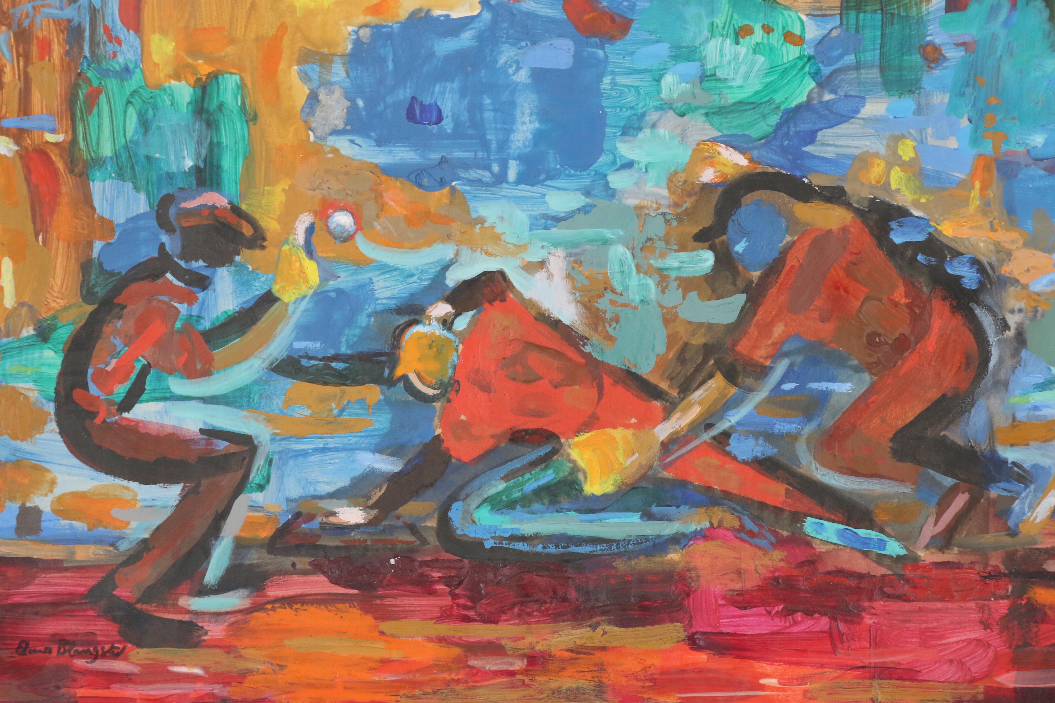 Eleanor Blangsted Acrylic Painting "Home Safe"