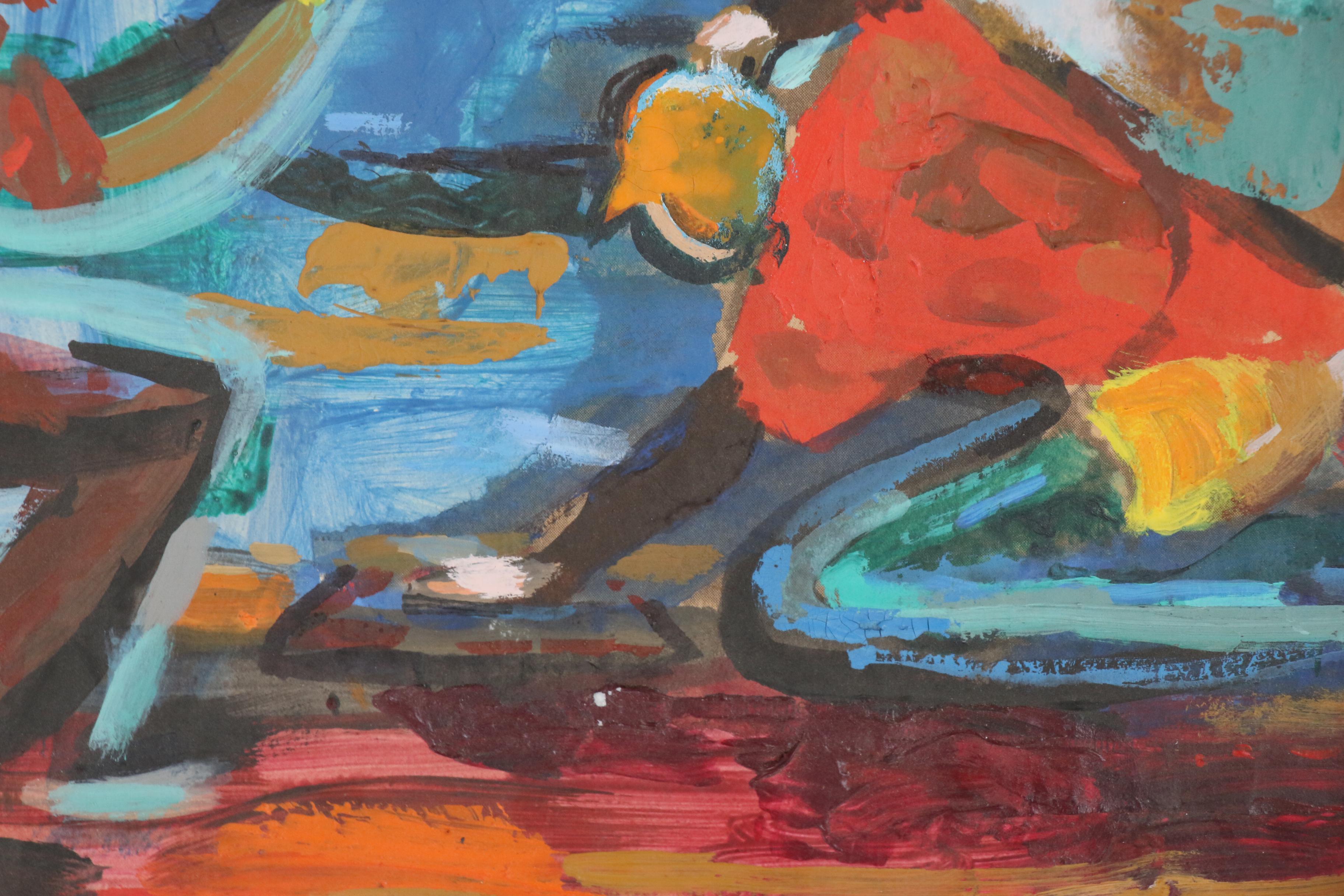 Eleanor Blangsted Acrylic Painting "Home Safe"