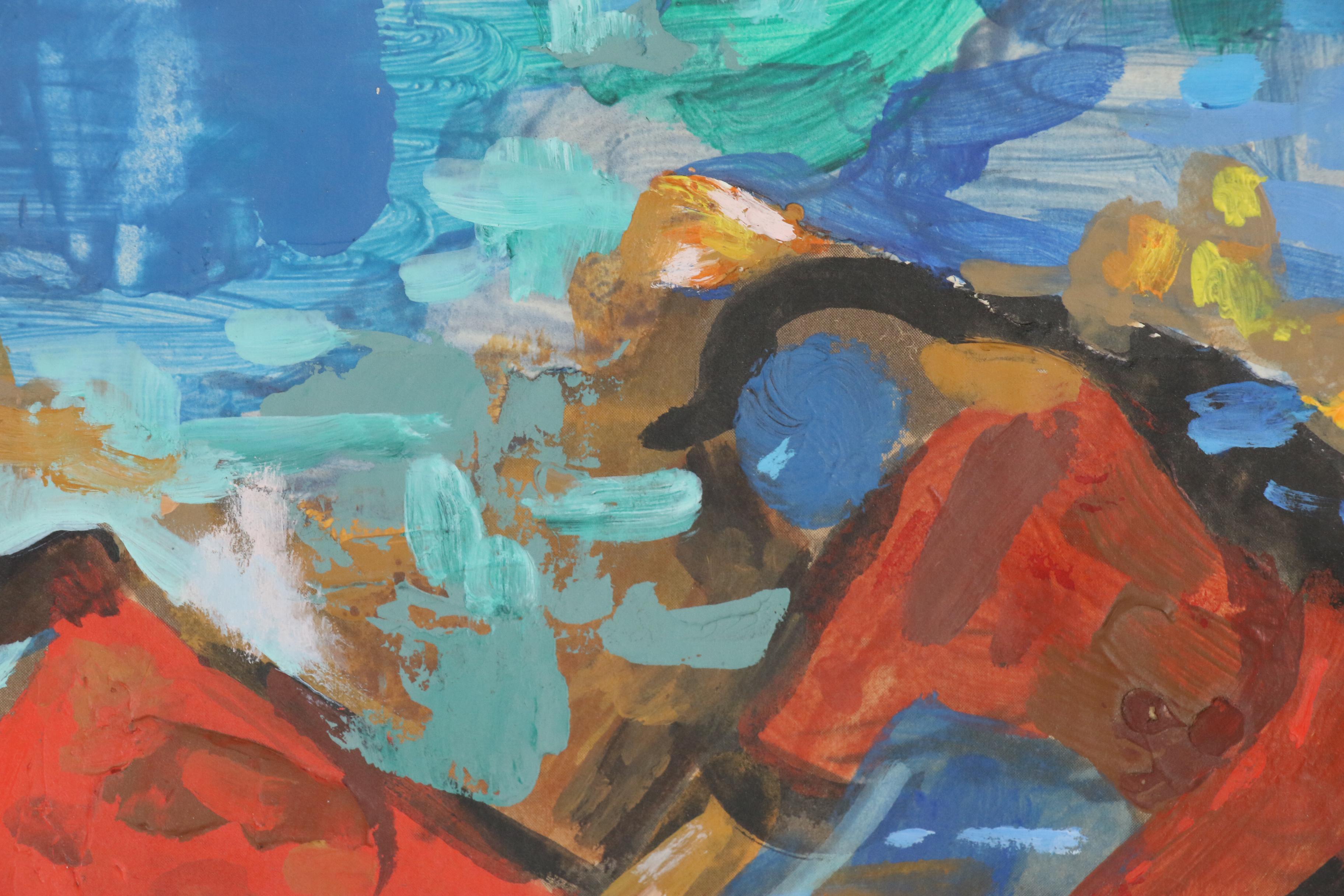 Eleanor Blangsted Acrylic Painting "Home Safe"