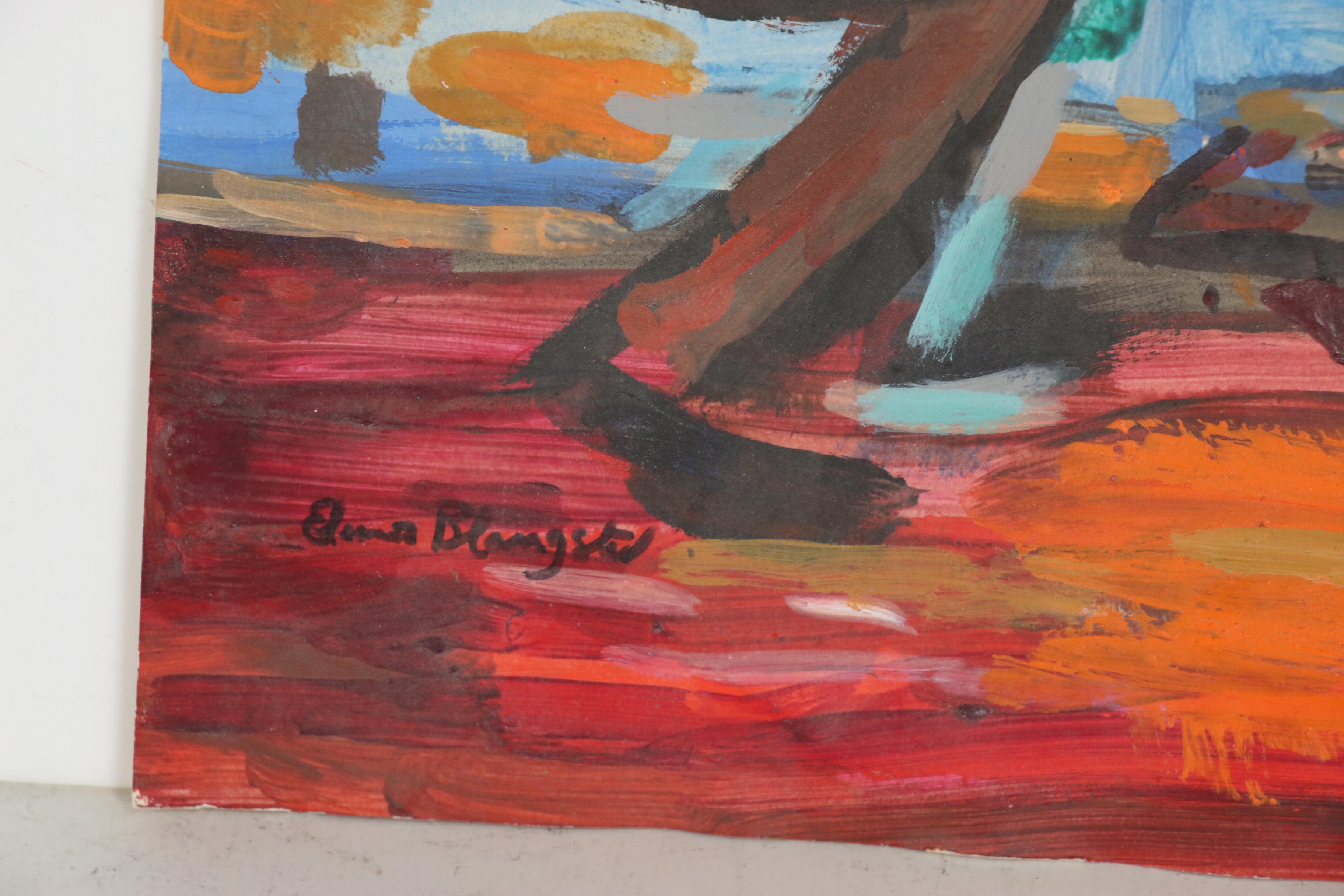 Eleanor Blangsted Acrylic Painting "Home Safe"