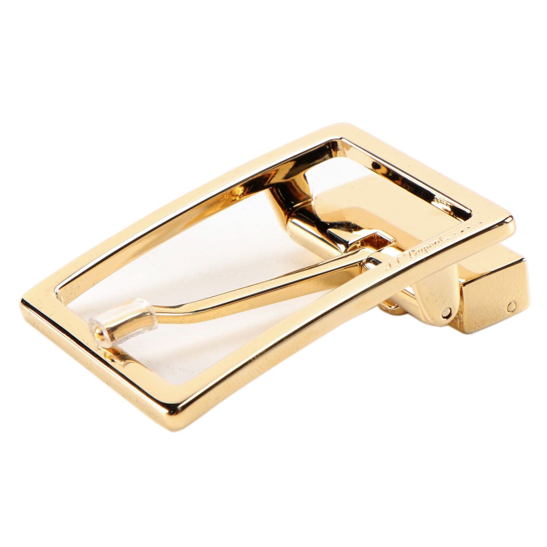 S. T. Dupont 35MM Etiquette Square Gold Tone Belt Buckle