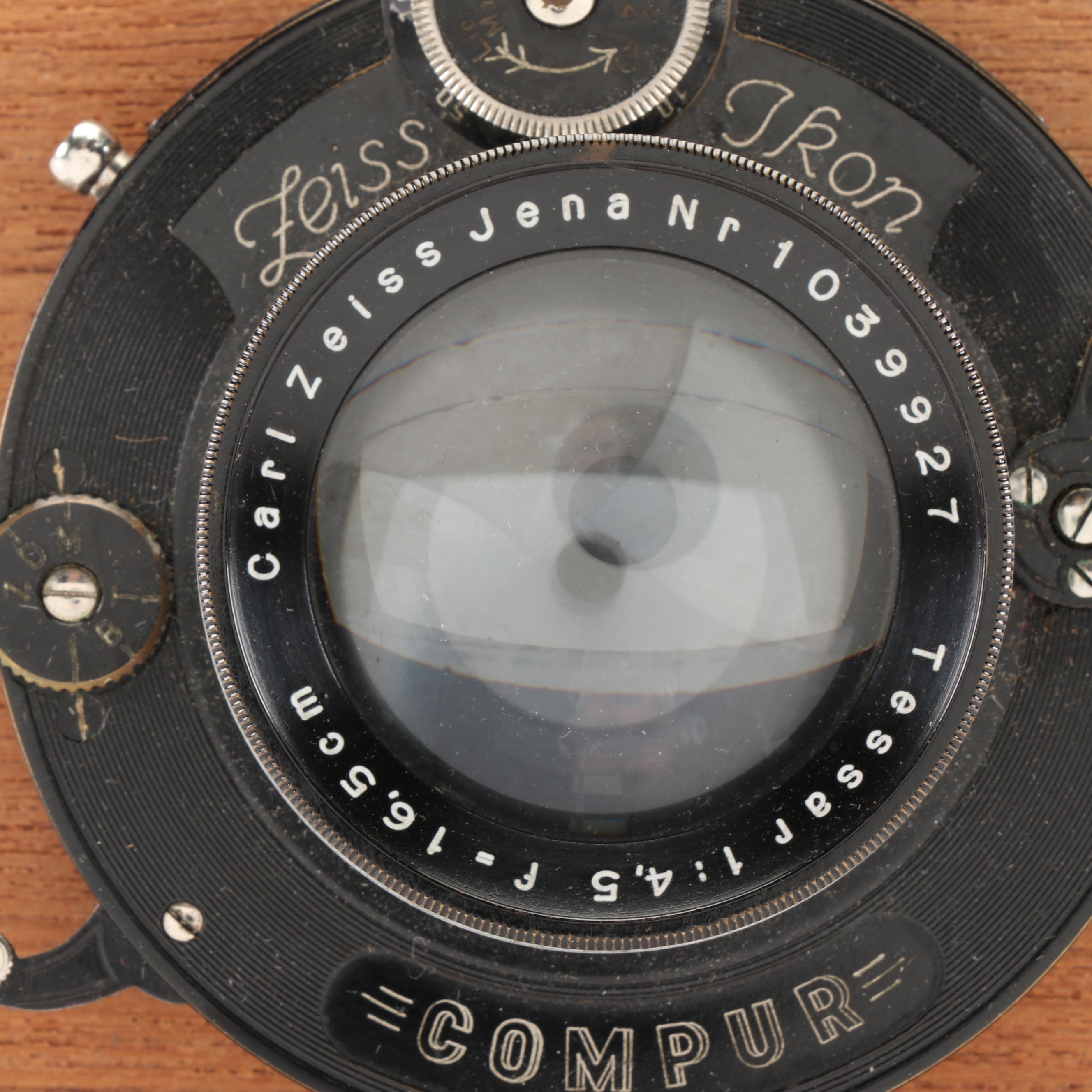 Zeiss Ikon Compur Shutter with Tessar 4.5/16.5cm Lens