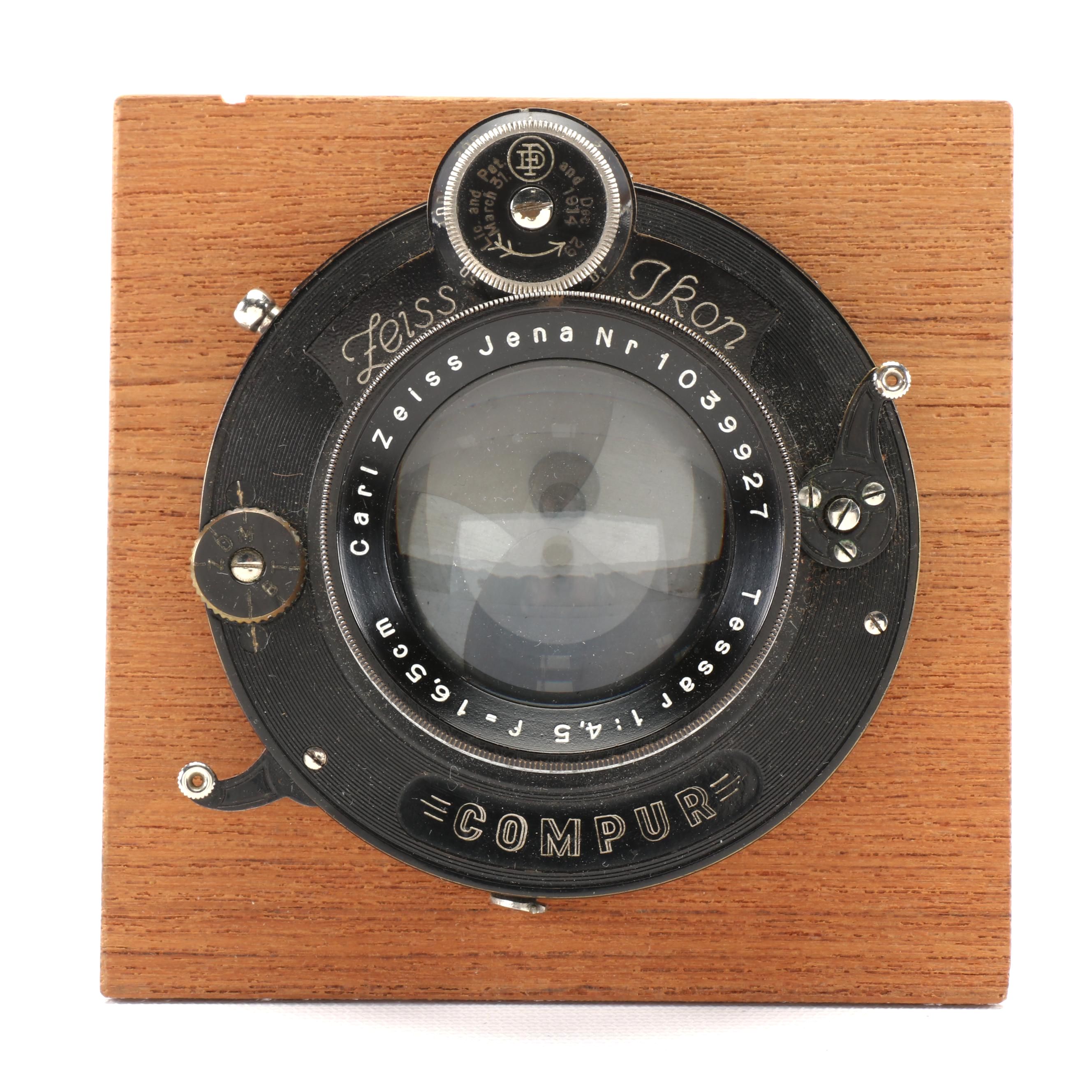 Zeiss Ikon Compur Shutter with Tessar 4.5/16.5cm Lens