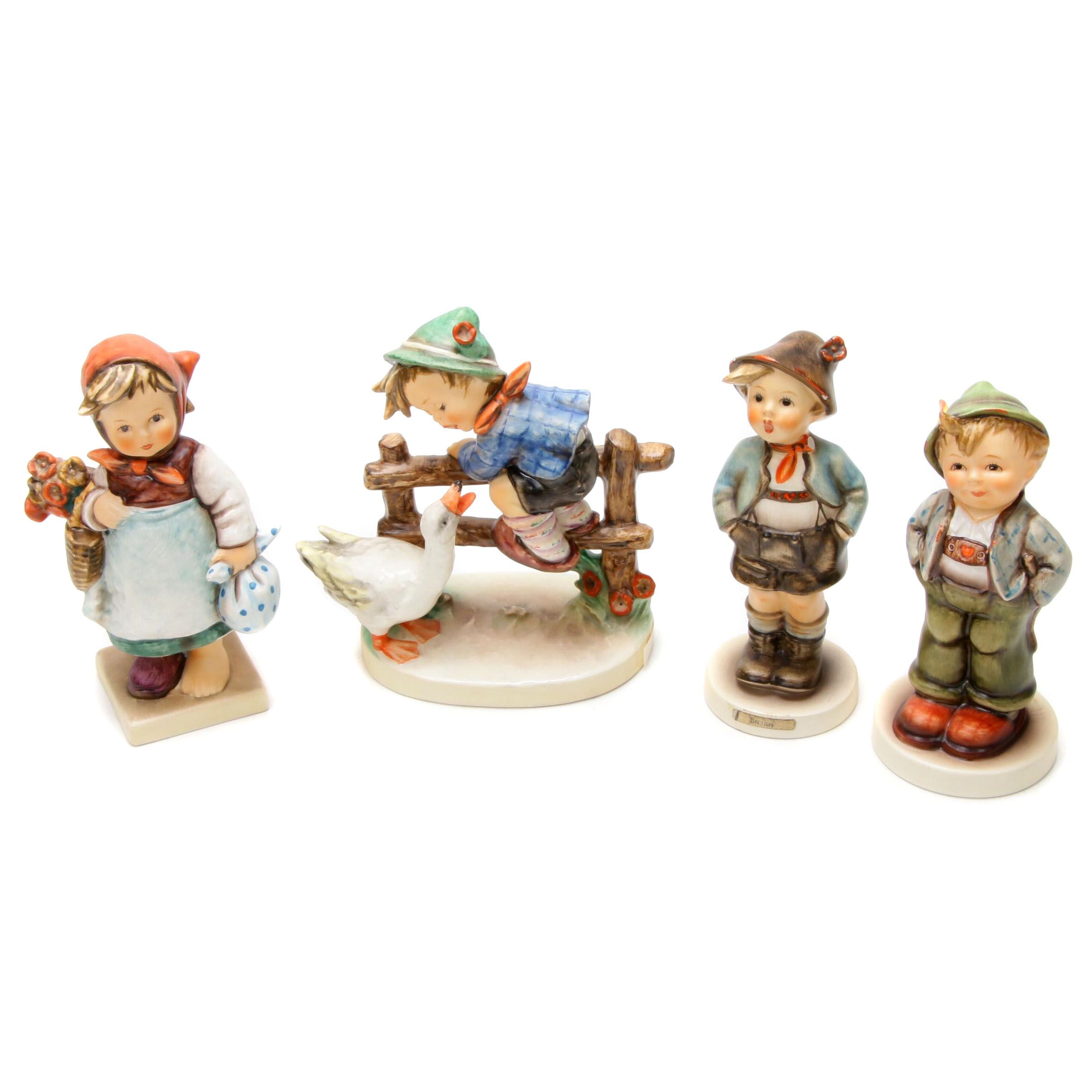 Goebel M.I. Hummel Exclusive Edition and Hand-Painted Bisque Porcelain Figures