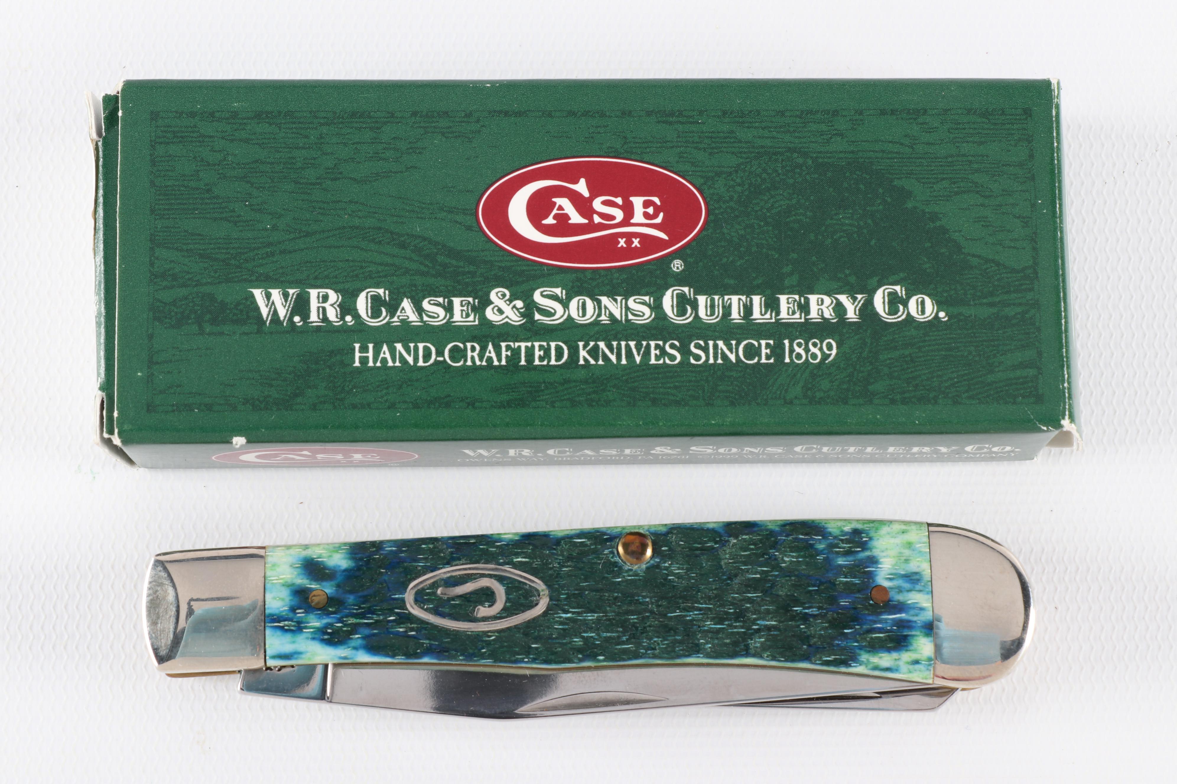 Case and Bulldog Folding Knives with Buck 119 Hunting Knife