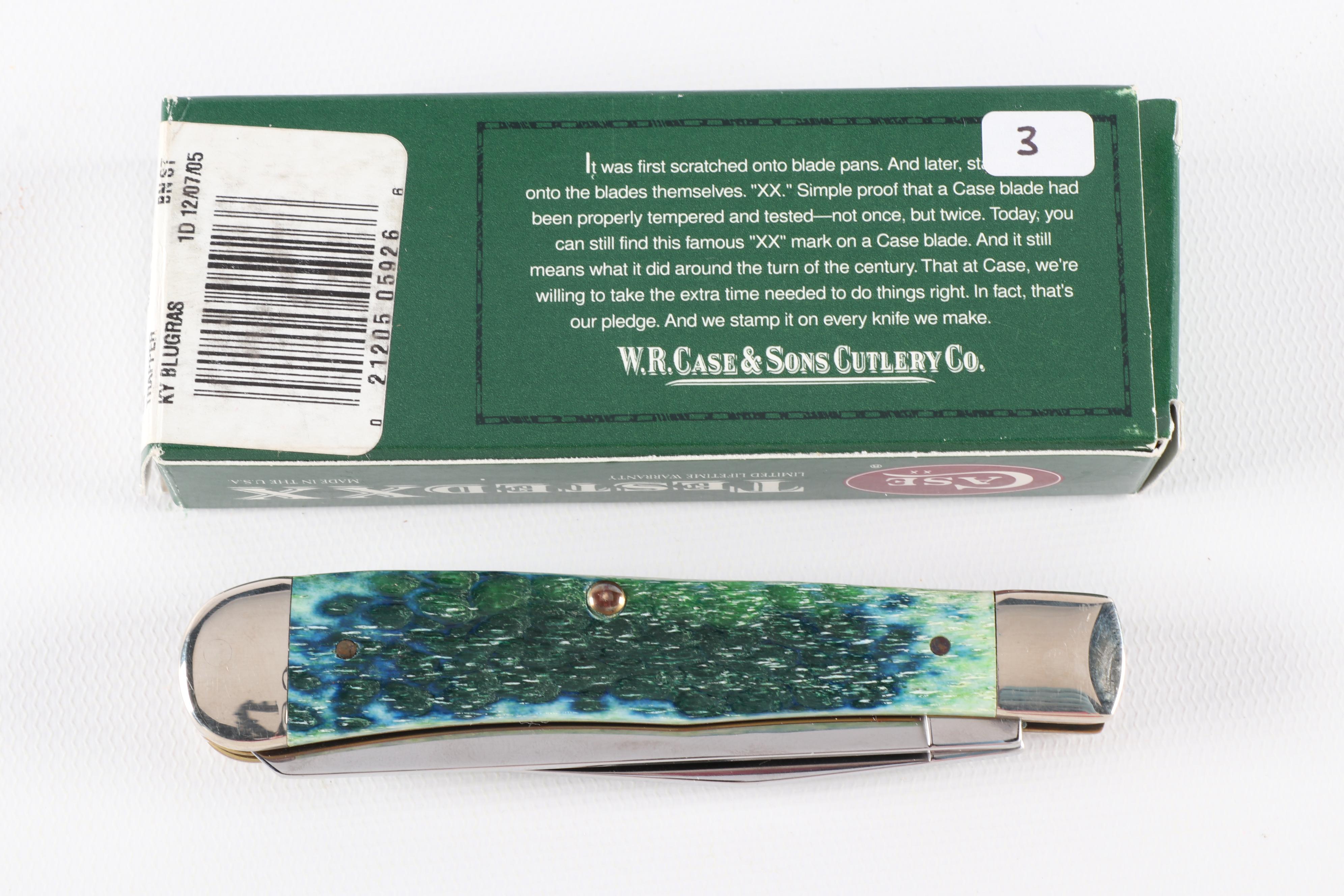 Case and Bulldog Folding Knives with Buck 119 Hunting Knife