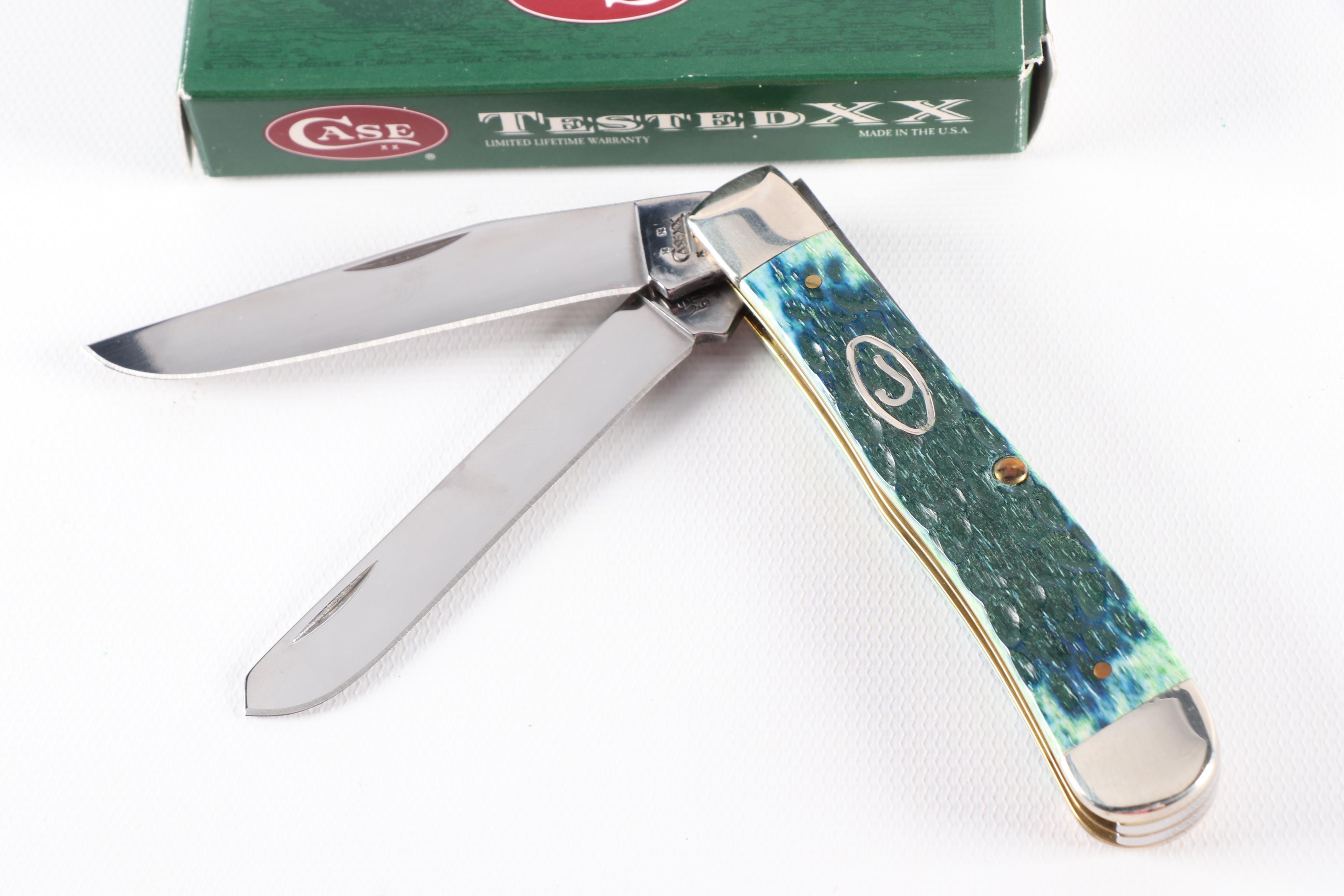 Case and Bulldog Folding Knives with Buck 119 Hunting Knife