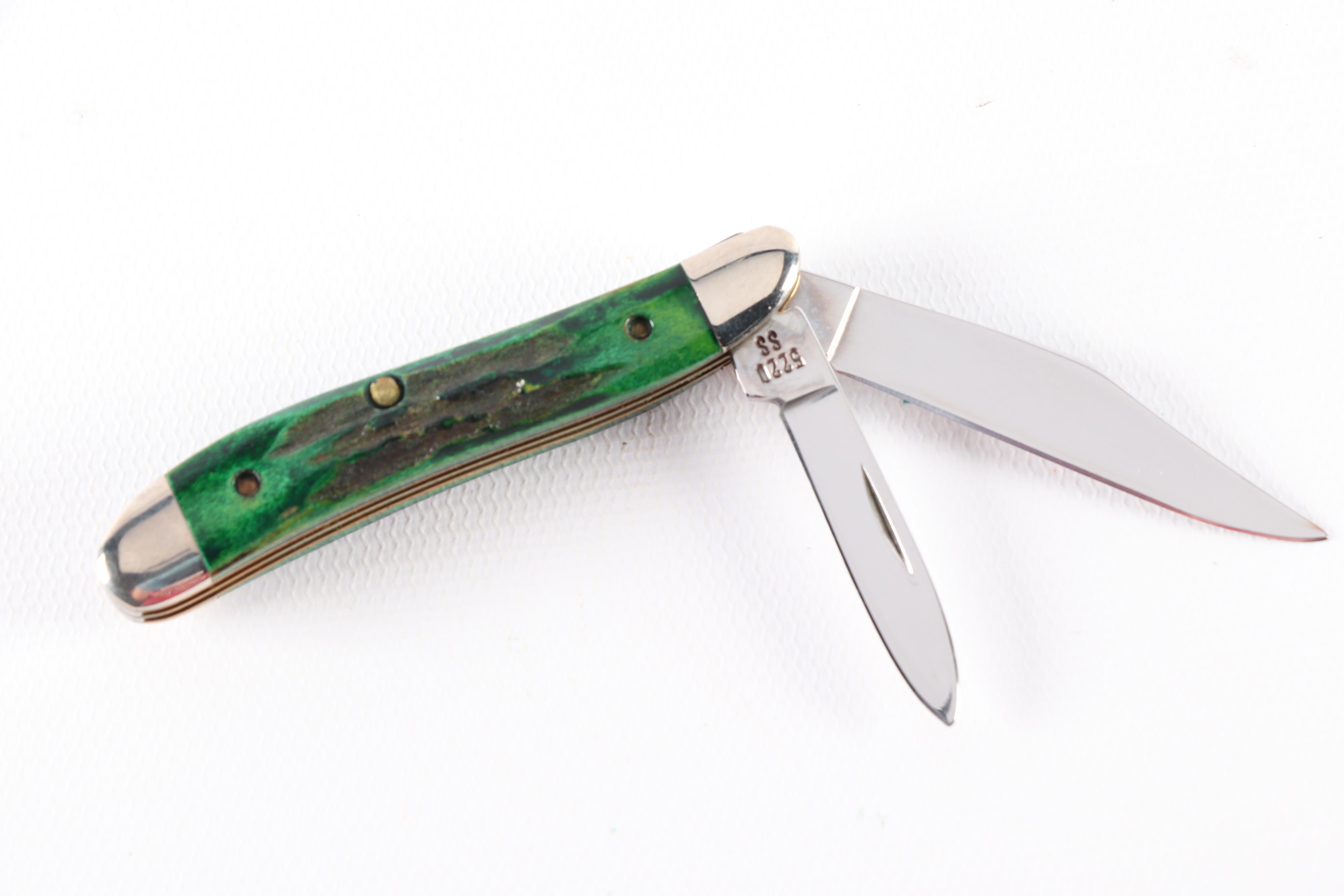 Case and Bulldog Folding Knives with Buck 119 Hunting Knife