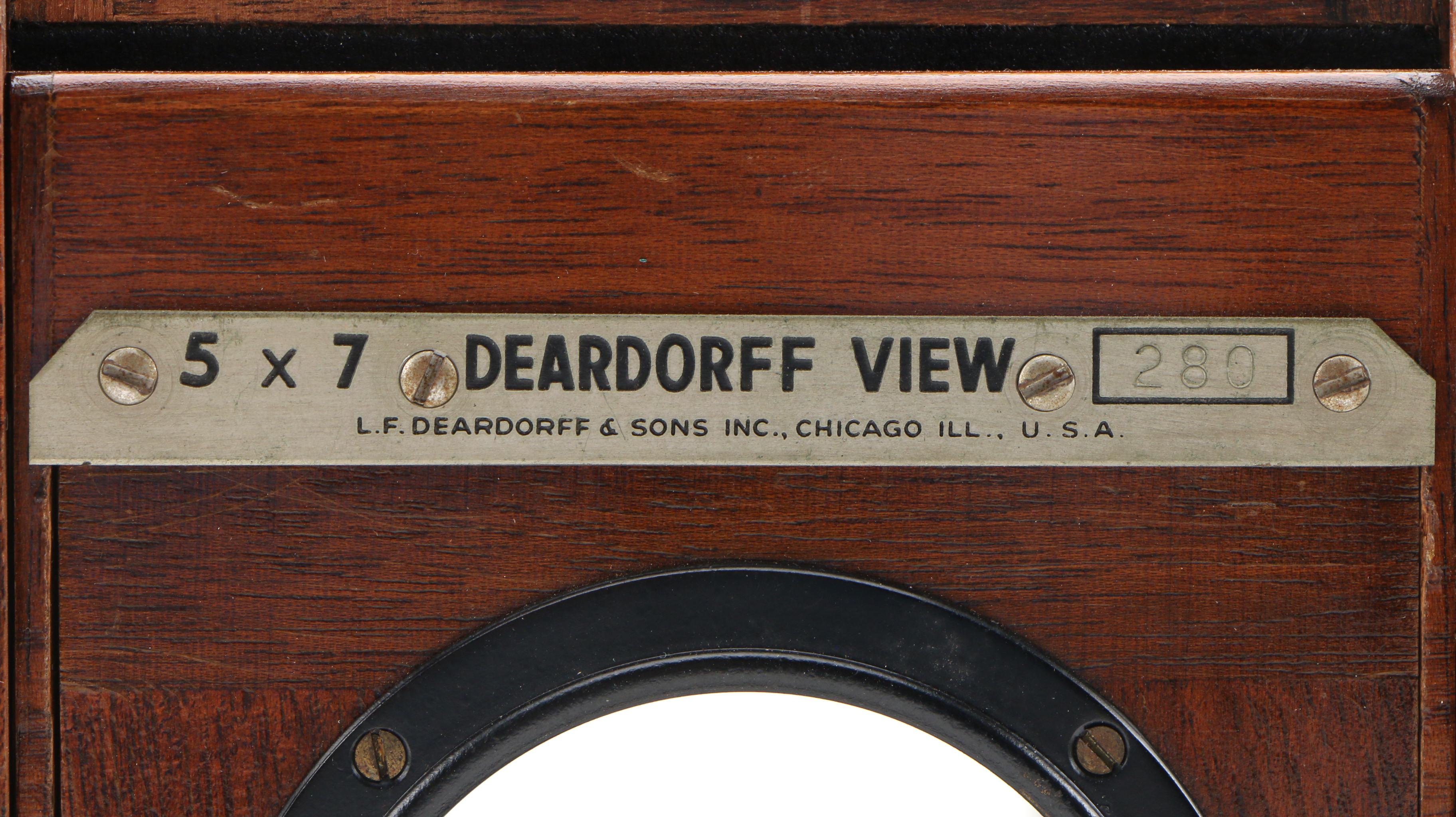 Deardorff View #280 Large Format Camera In Mahogany Case, Early 20th C.