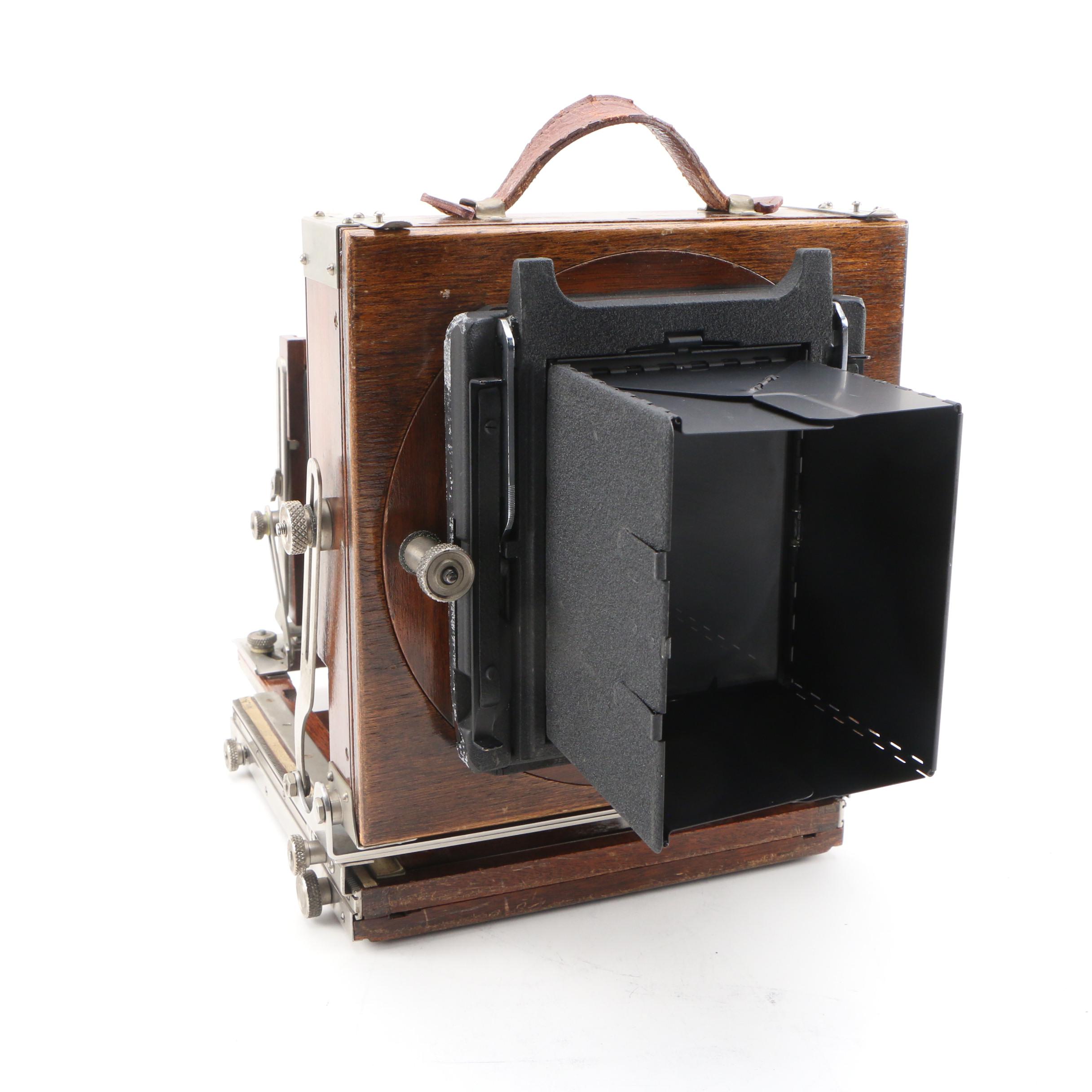 Deardorff View #280 Large Format Camera In Mahogany Case, Early 20th C.