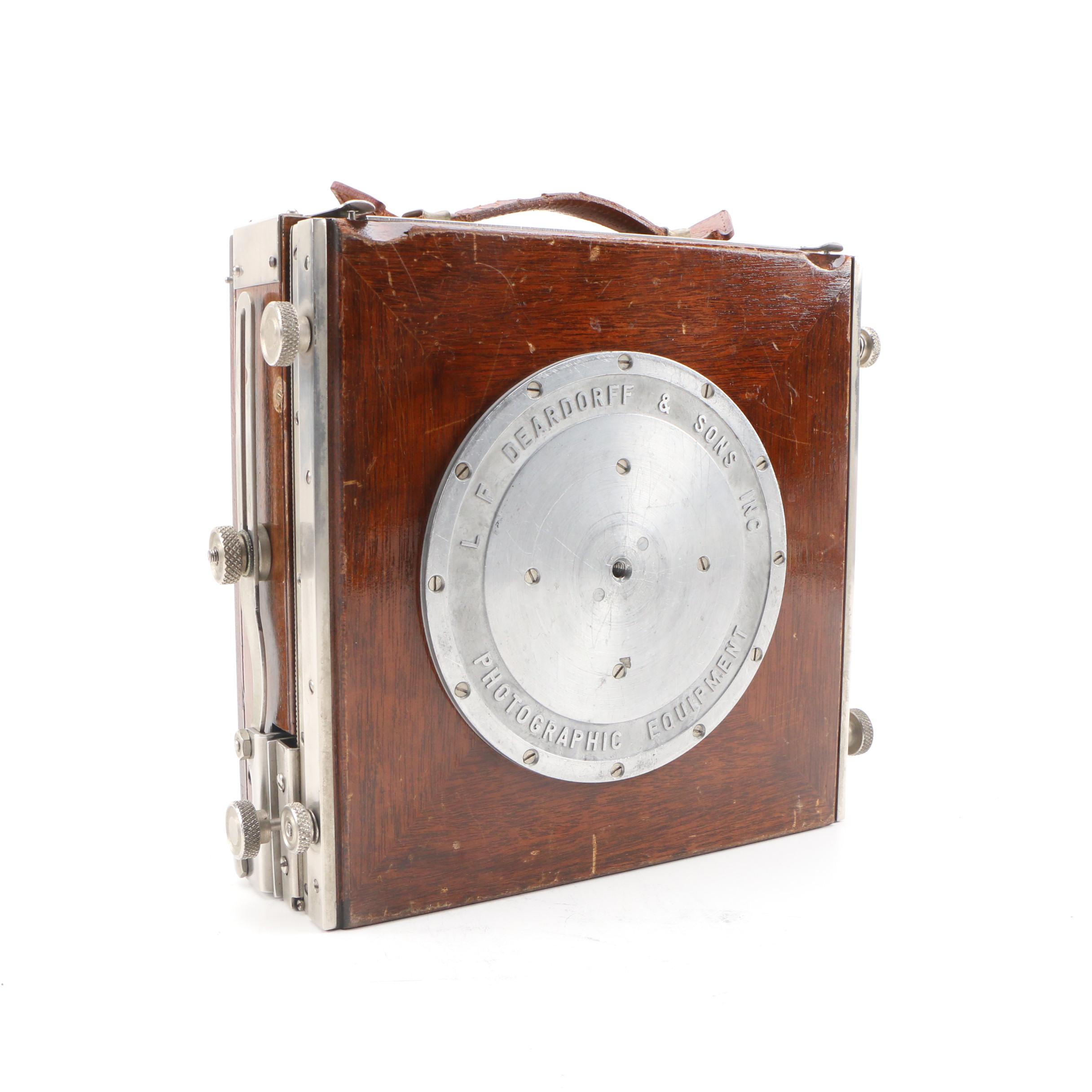 Deardorff View #280 Large Format Camera In Mahogany Case, Early 20th C.