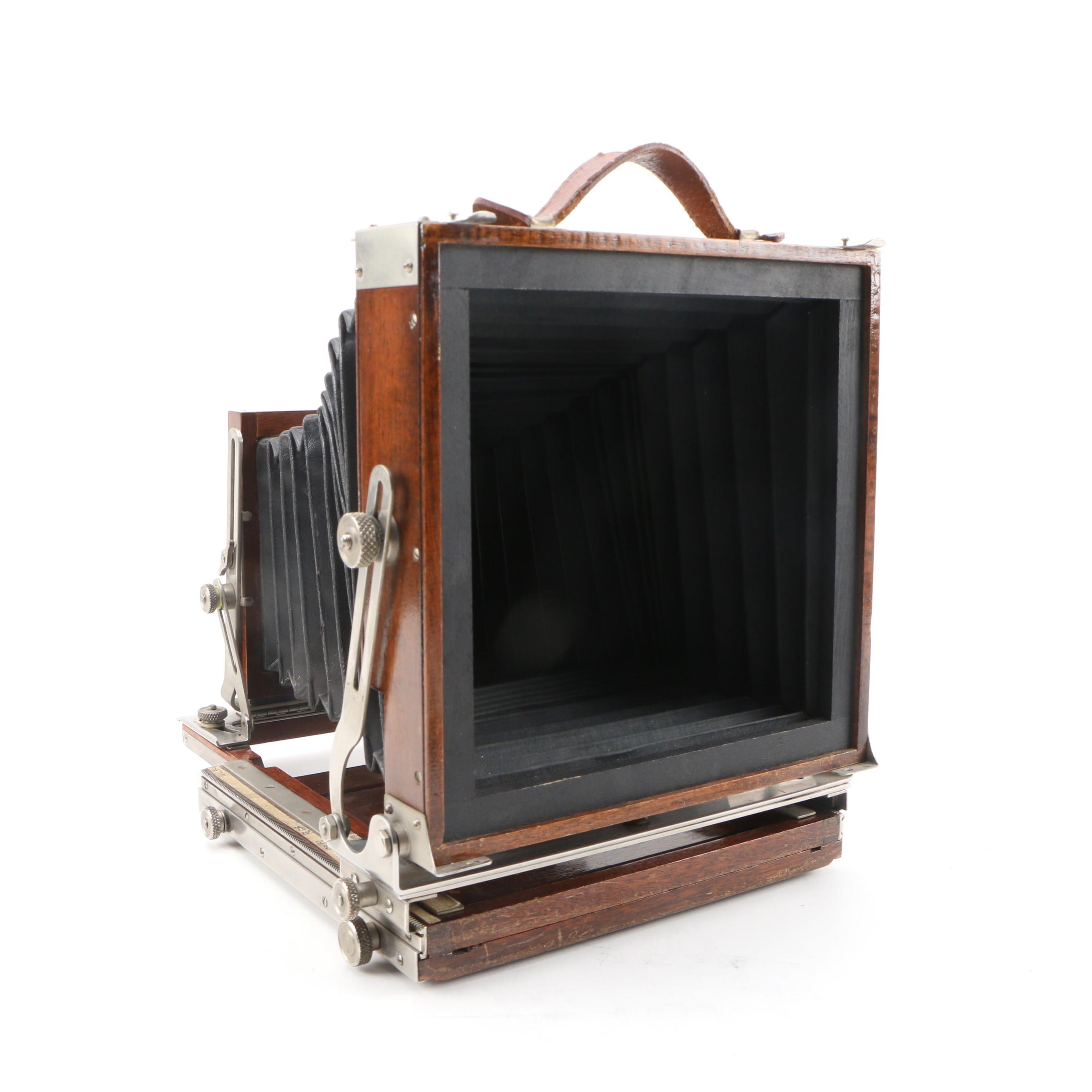 Deardorff View #280 Large Format Camera In Mahogany Case, Early 20th C.