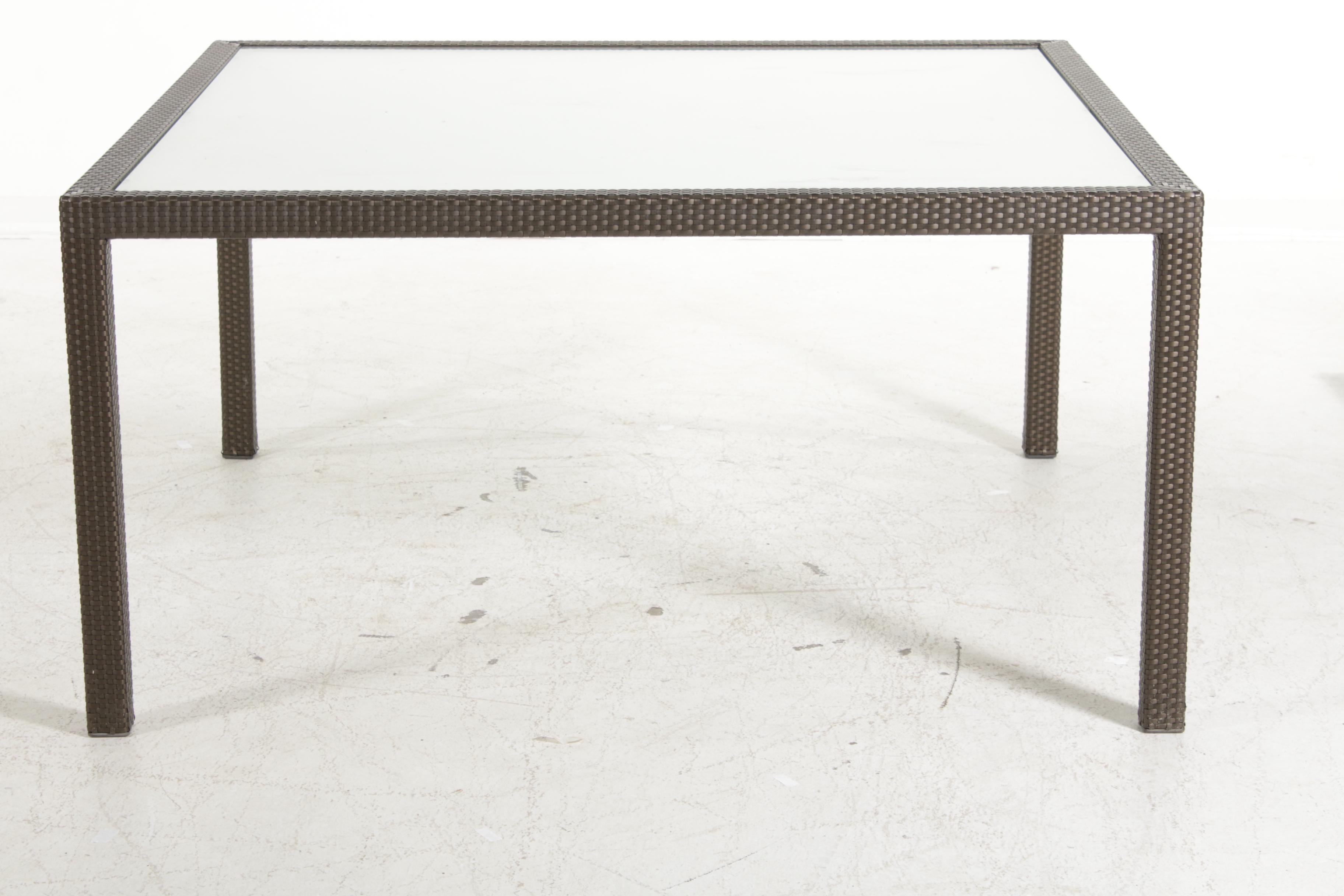 Gar Products Resin Woven "Asbury" Patio Table and Side Chairs