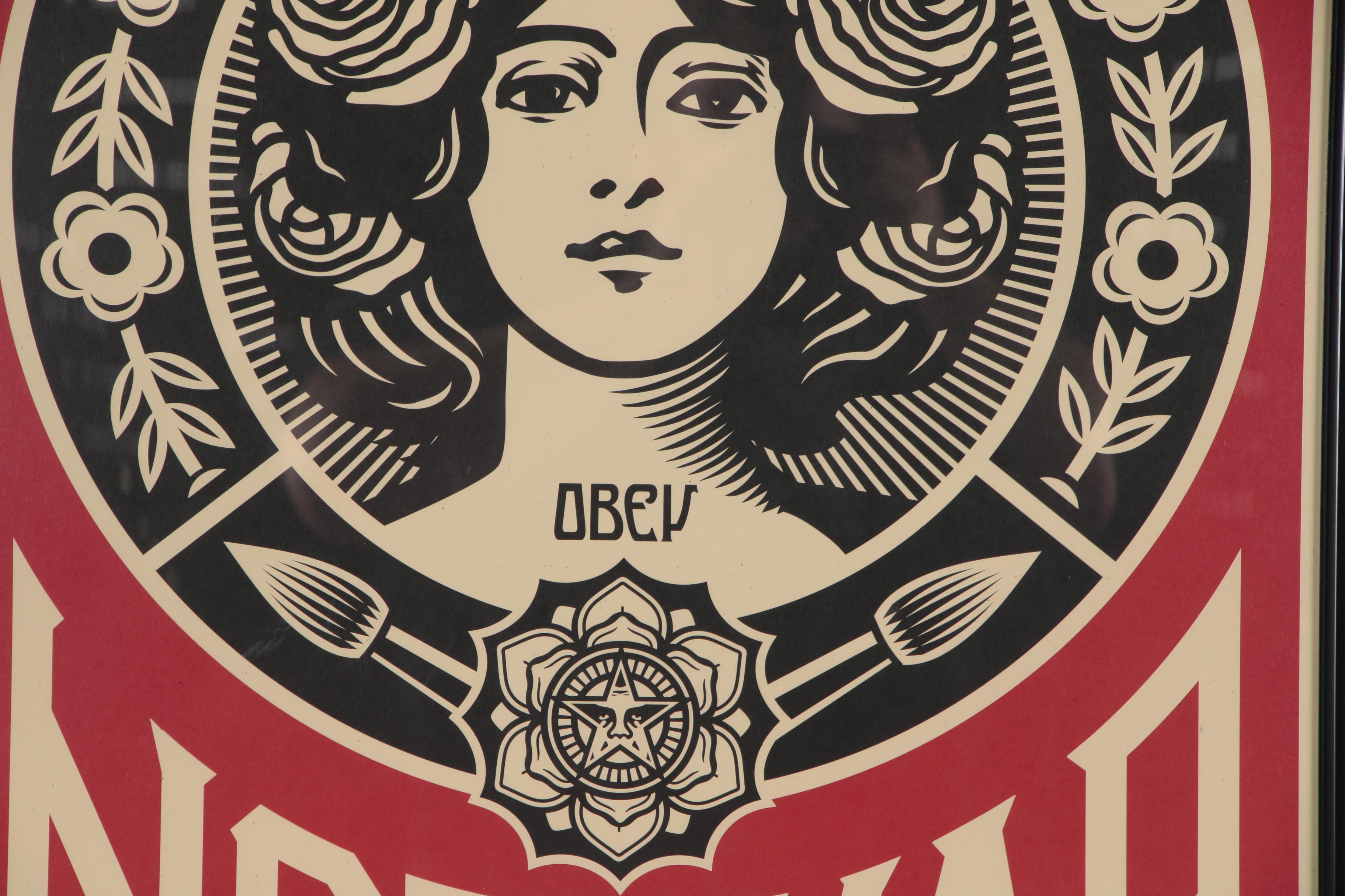 Shepard Fairey Offset Print "Make Art Not War"