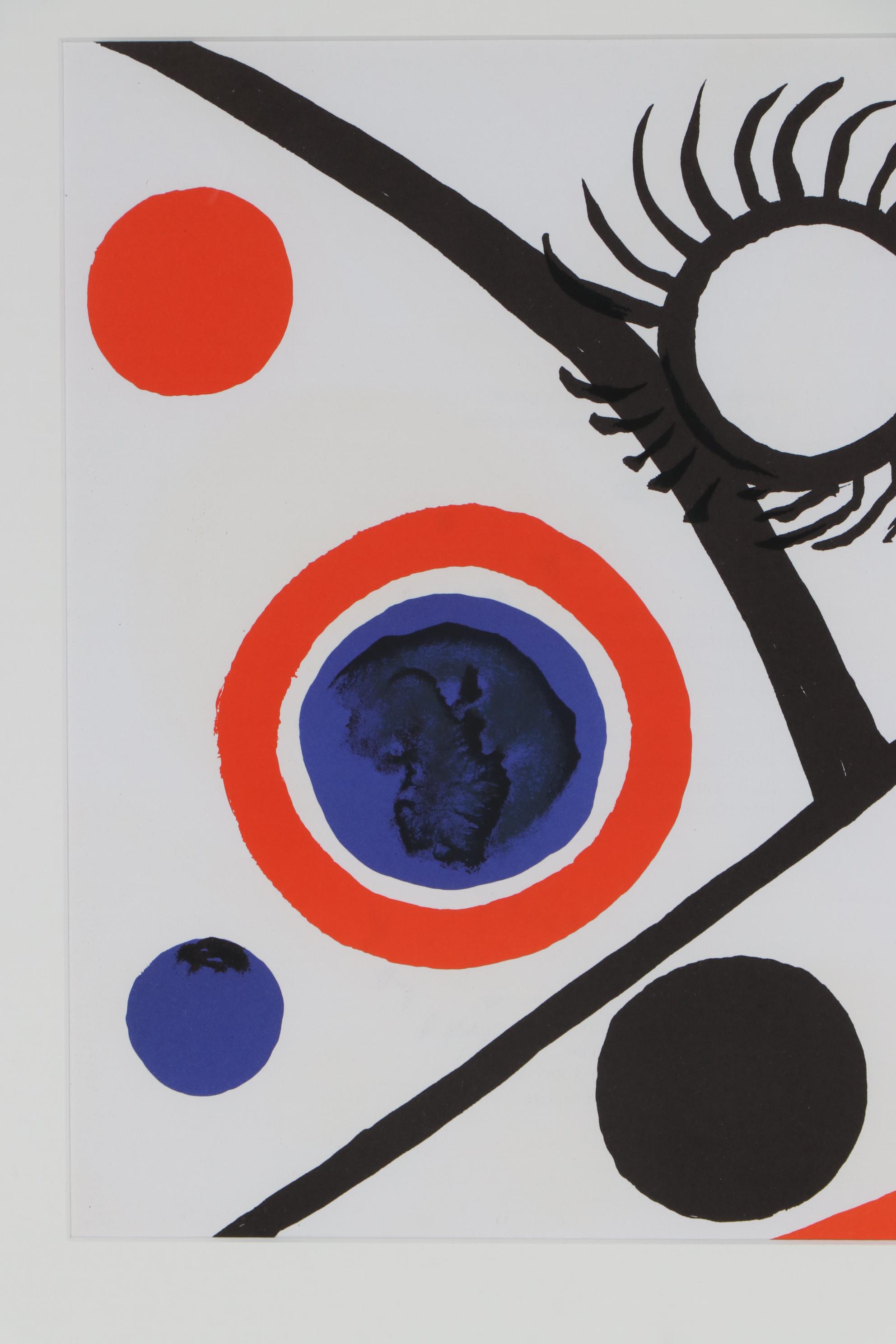 Alexander Calder Double-Page Color Lithograph for "Derrière le Miroir", 1976