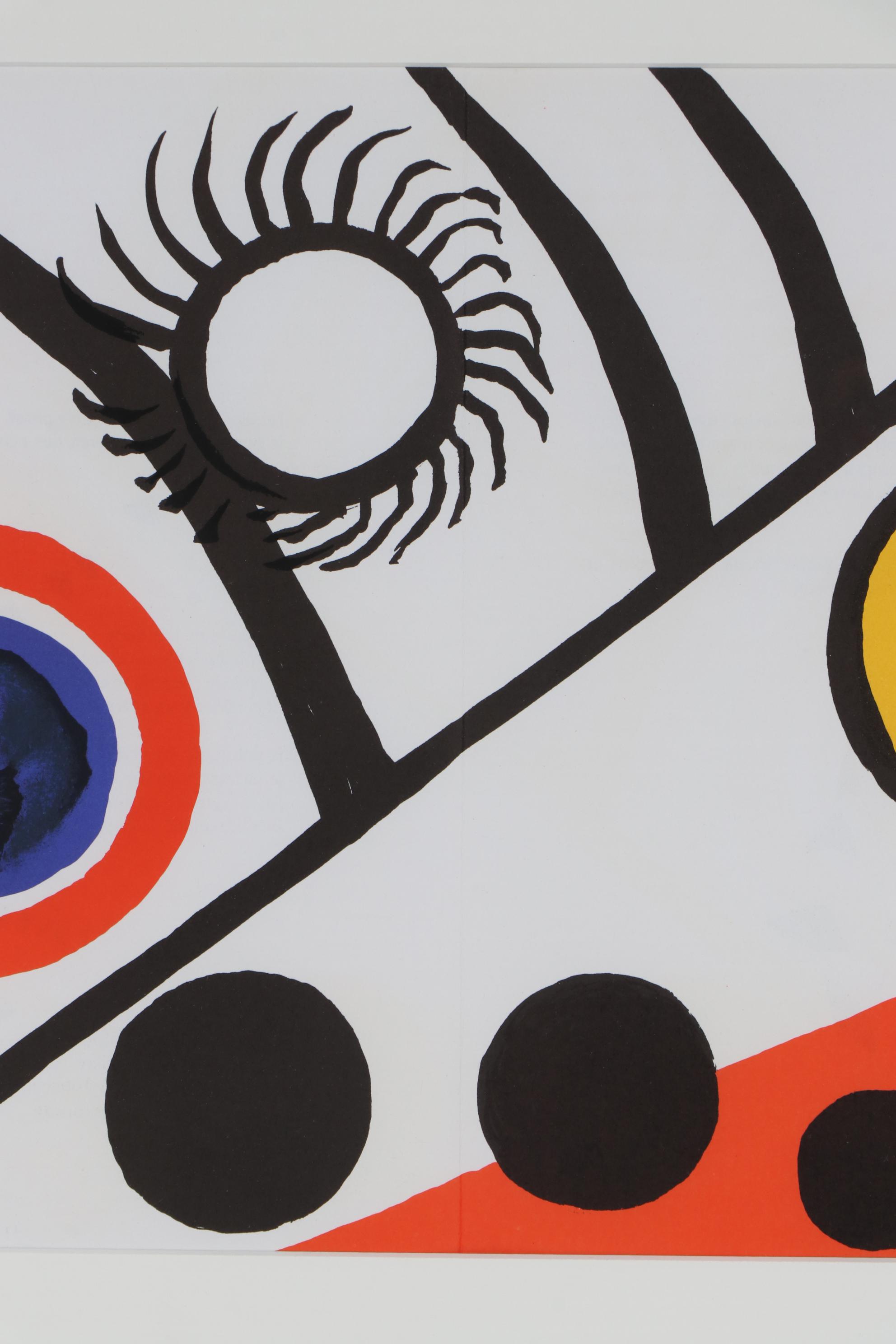 Alexander Calder Double-Page Color Lithograph for "Derrière le Miroir", 1976