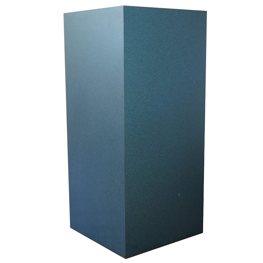 Contemporary Blue Laminate Pedestal