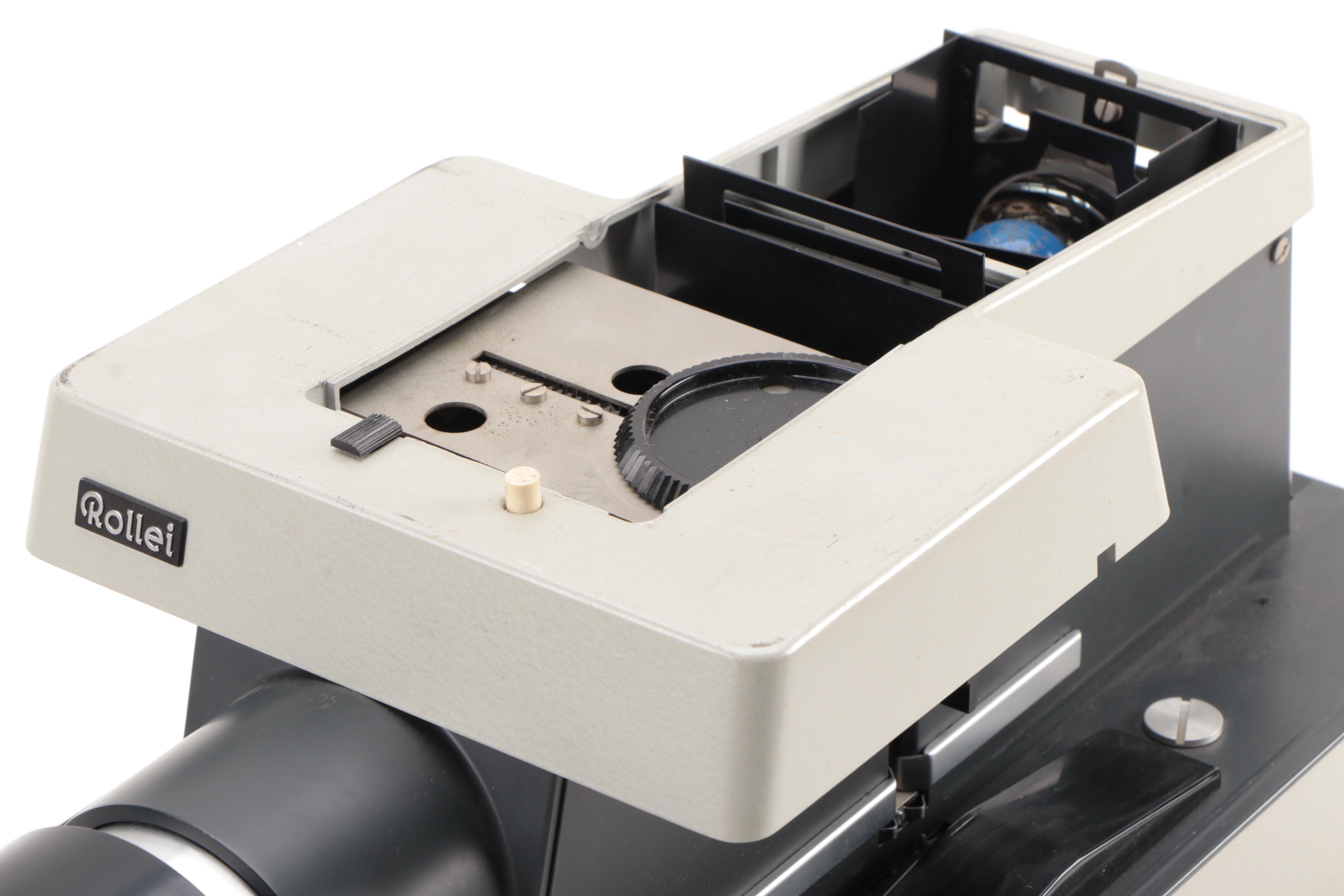 Rollei P11 35mm Slide Projector and Leitz Wetzlar Prado 2.5 20cm Slide Projector