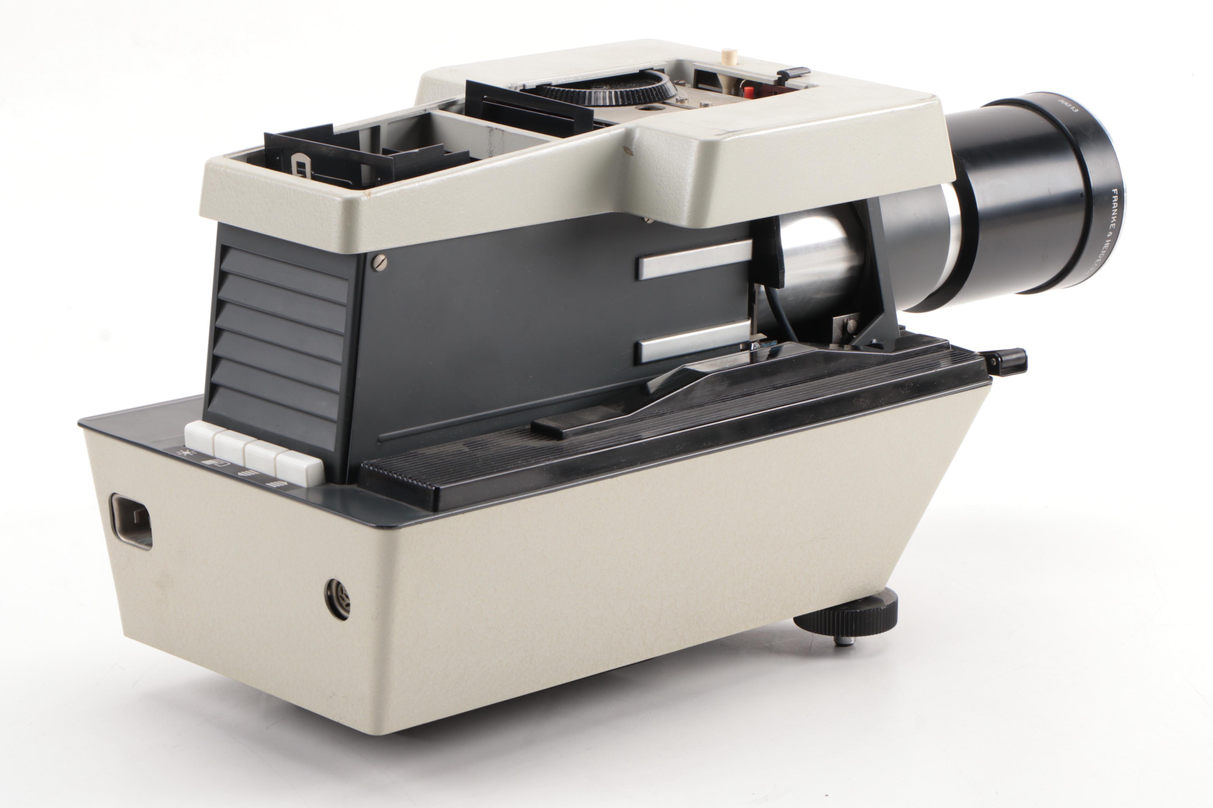 Rollei P11 35mm Slide Projector and Leitz Wetzlar Prado 2.5 20cm Slide Projector