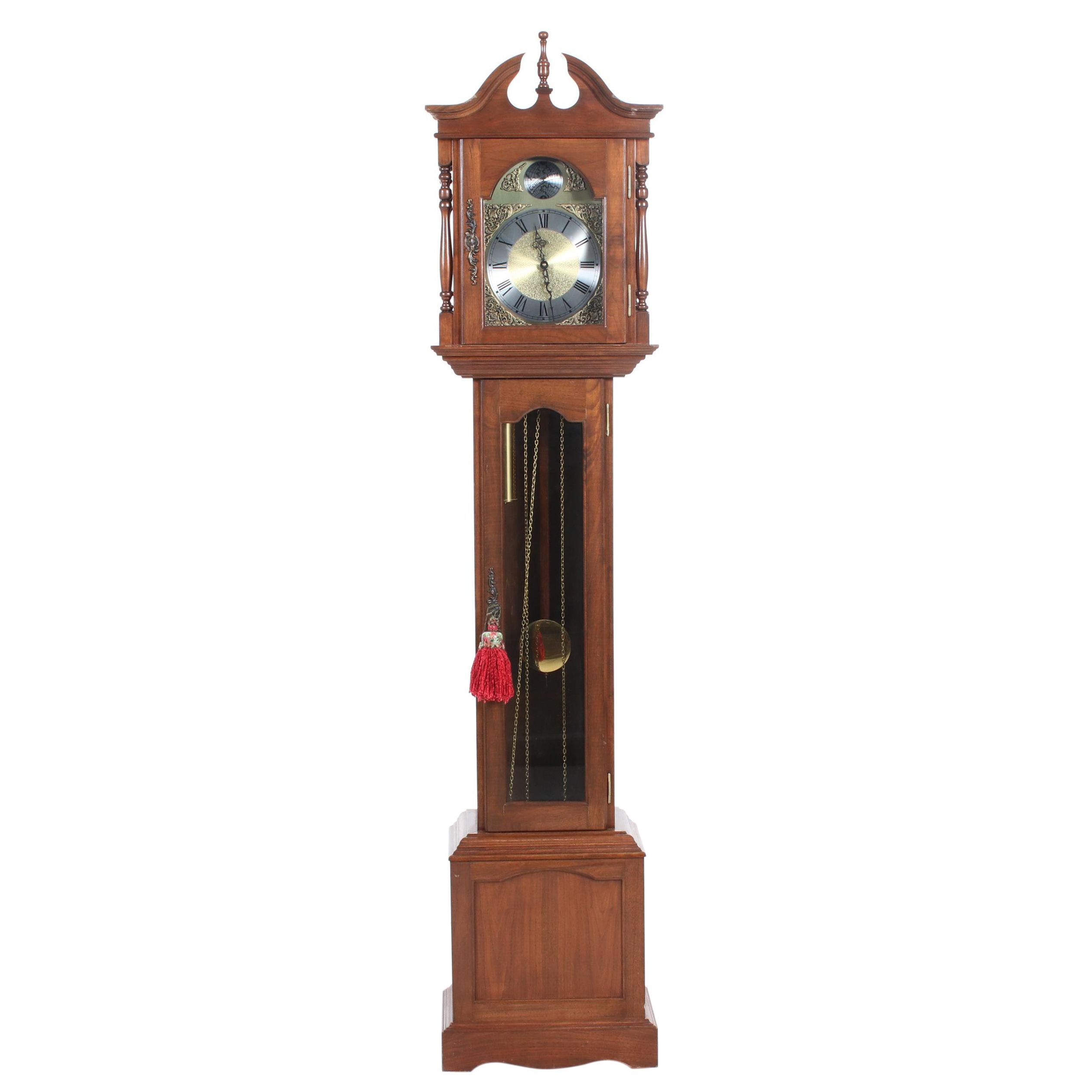 Emperor Clock Co. Harrington House Grandfather Clock, 1970s