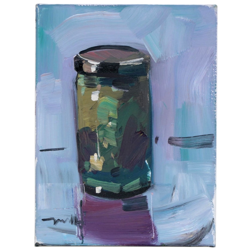 Jose Trujillo Oil Painting "Jam Jar", 2020