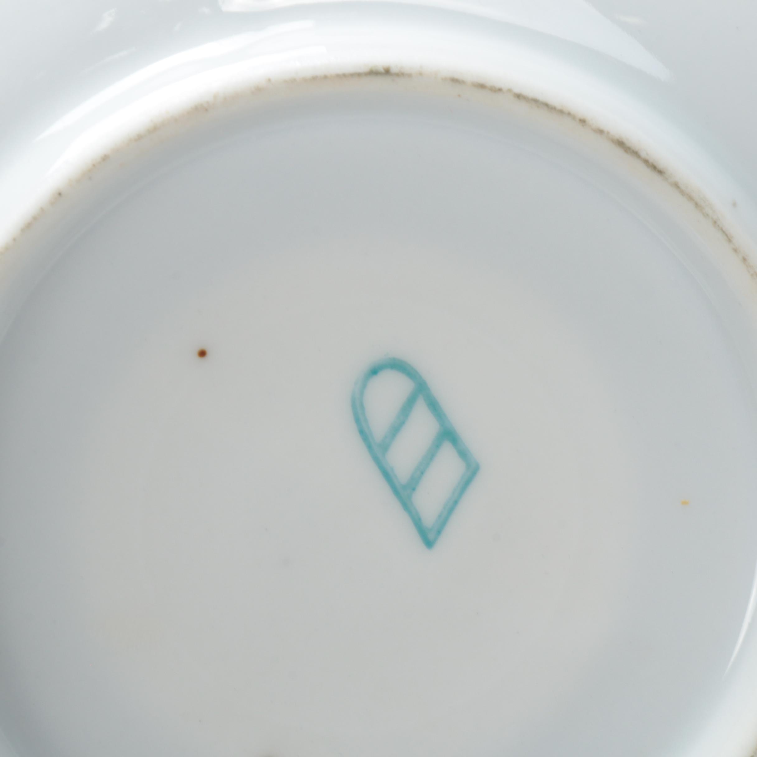 Fischer & Mieg and Other Hand-Painted Gilt Porcelain Dinnerware