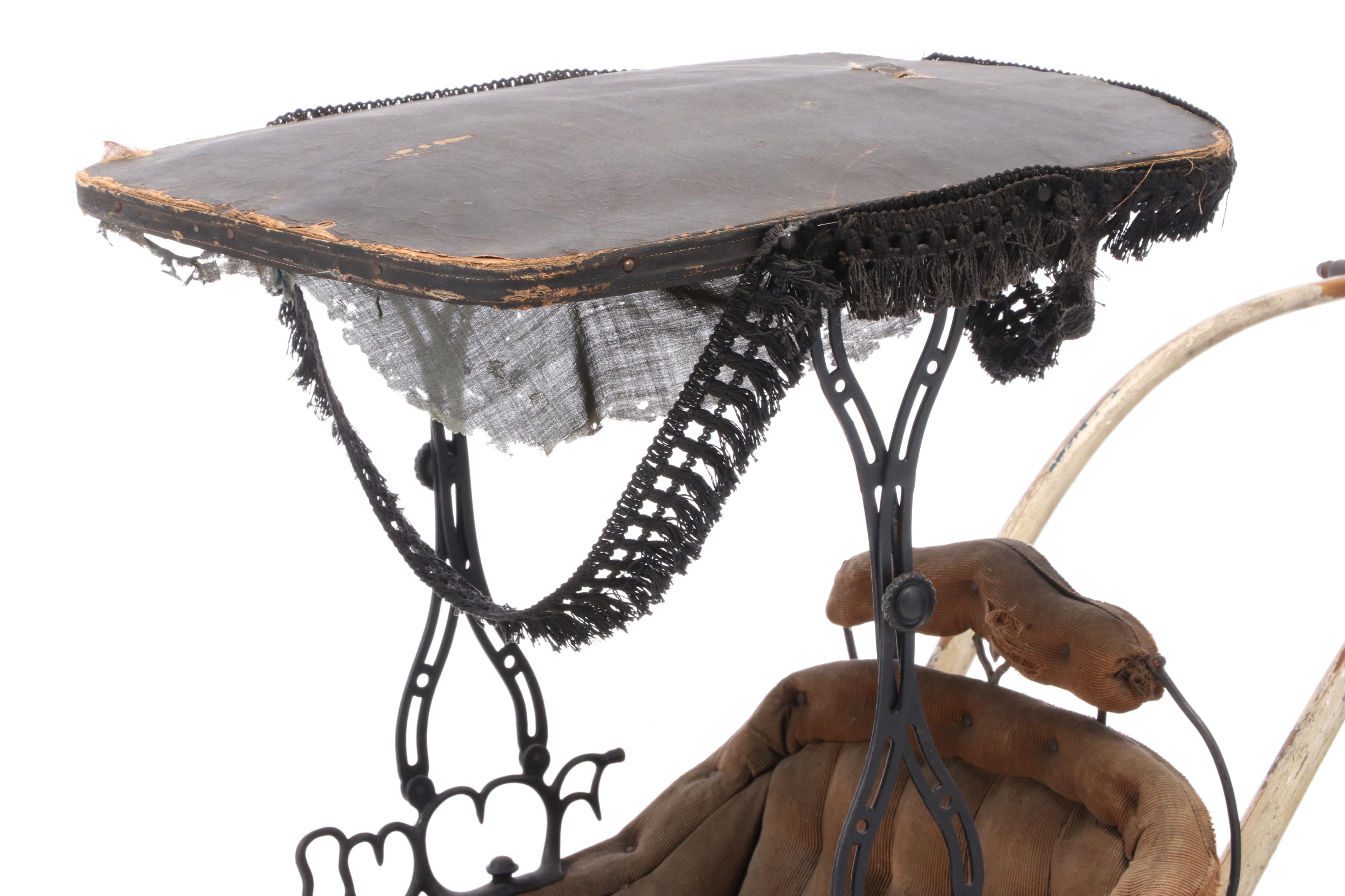 Victorian Painted Baby Stroller, Late 19th Century