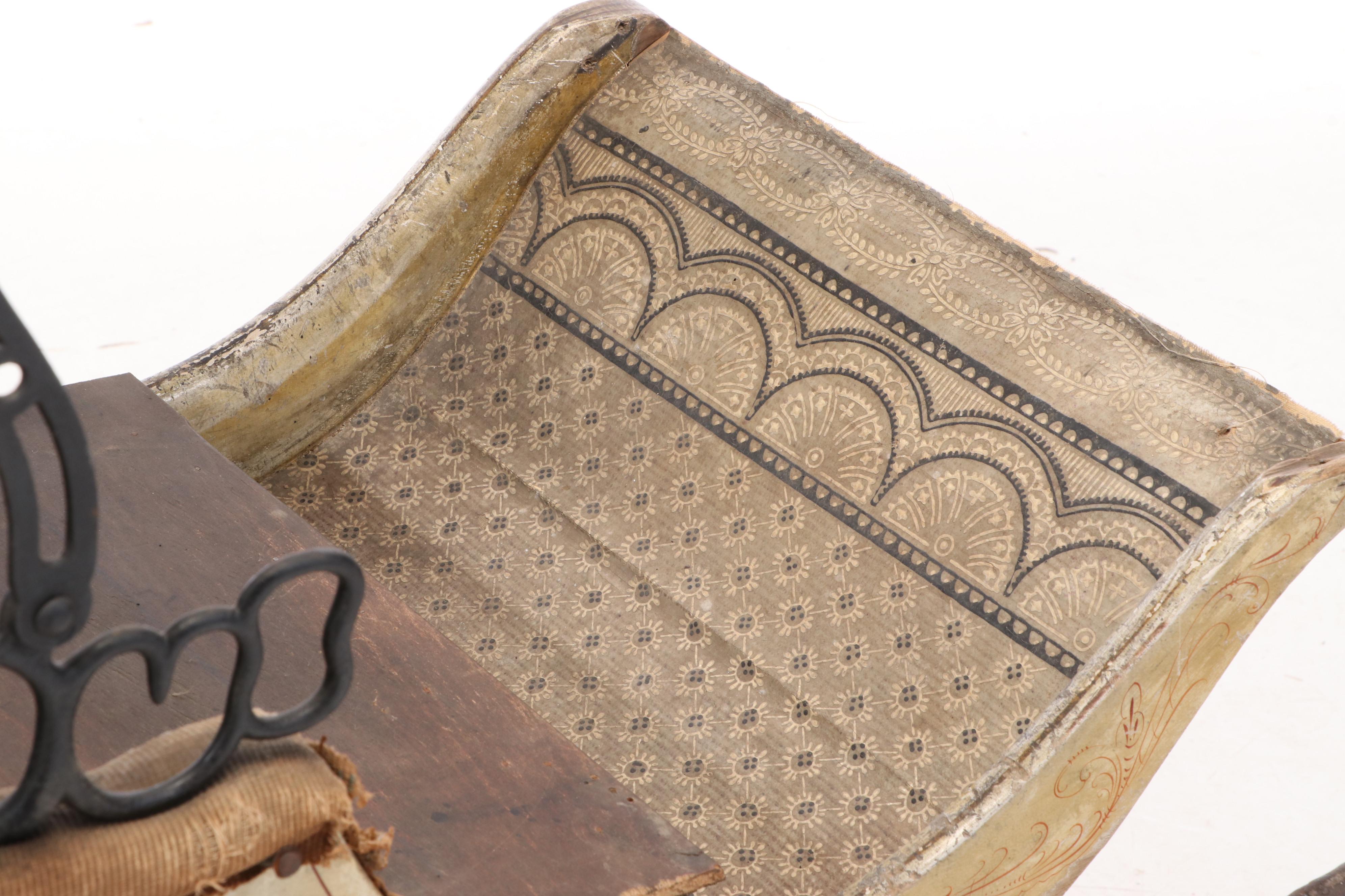 Victorian Painted Baby Stroller, Late 19th Century