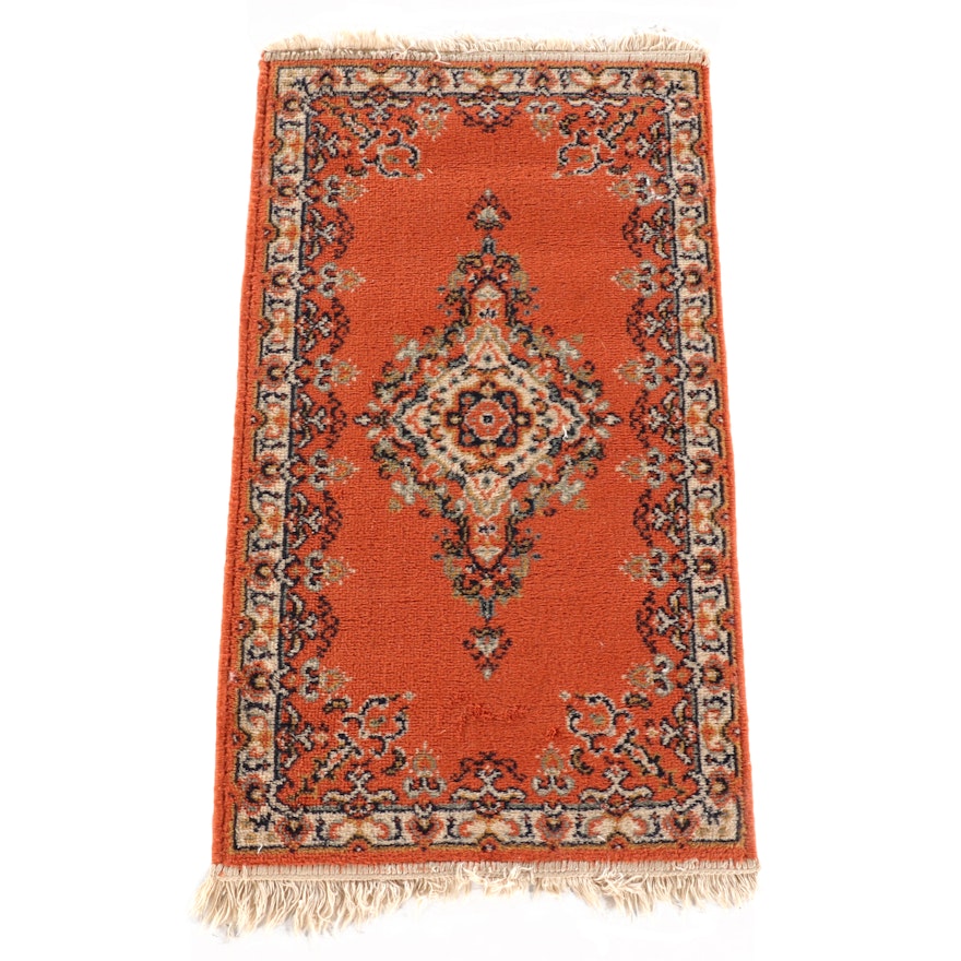 1'7 x 3'1 Machine Made Belgium Kerman Style Wool Accent Rug