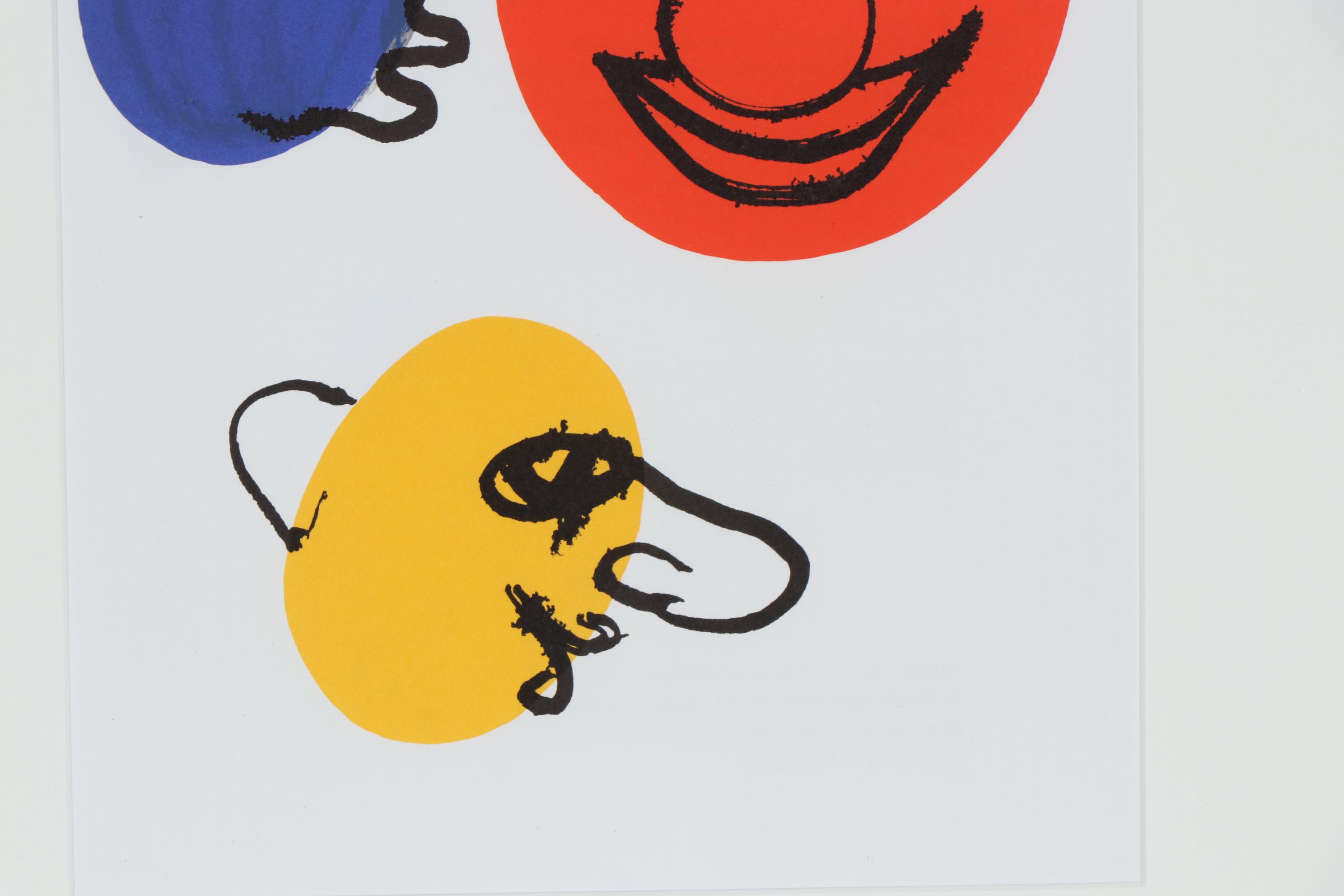 Alexander Calder Color Lithograph for "Derrière le Miroir", 1976