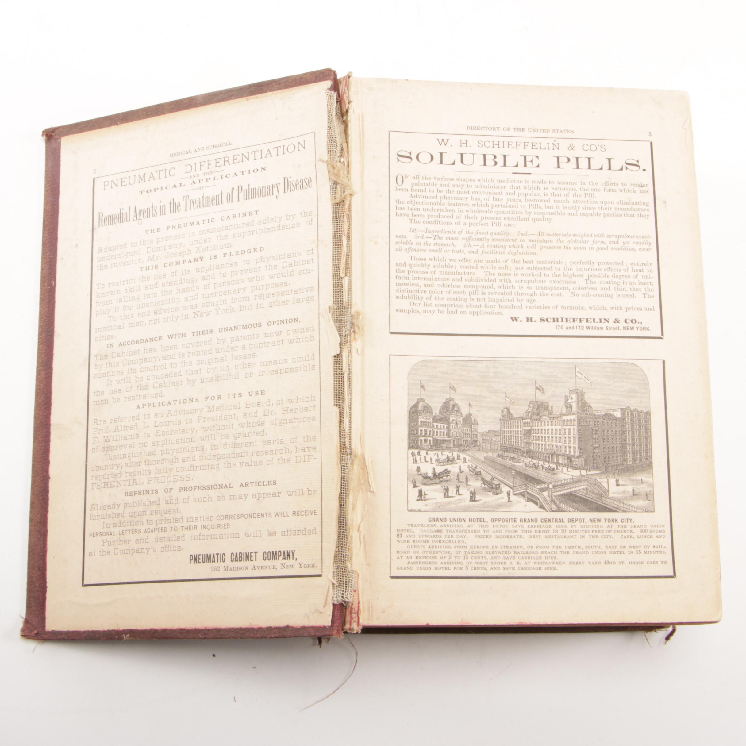 Medical Reference Books and Catalogs Including "Thesaurus of Preparations"