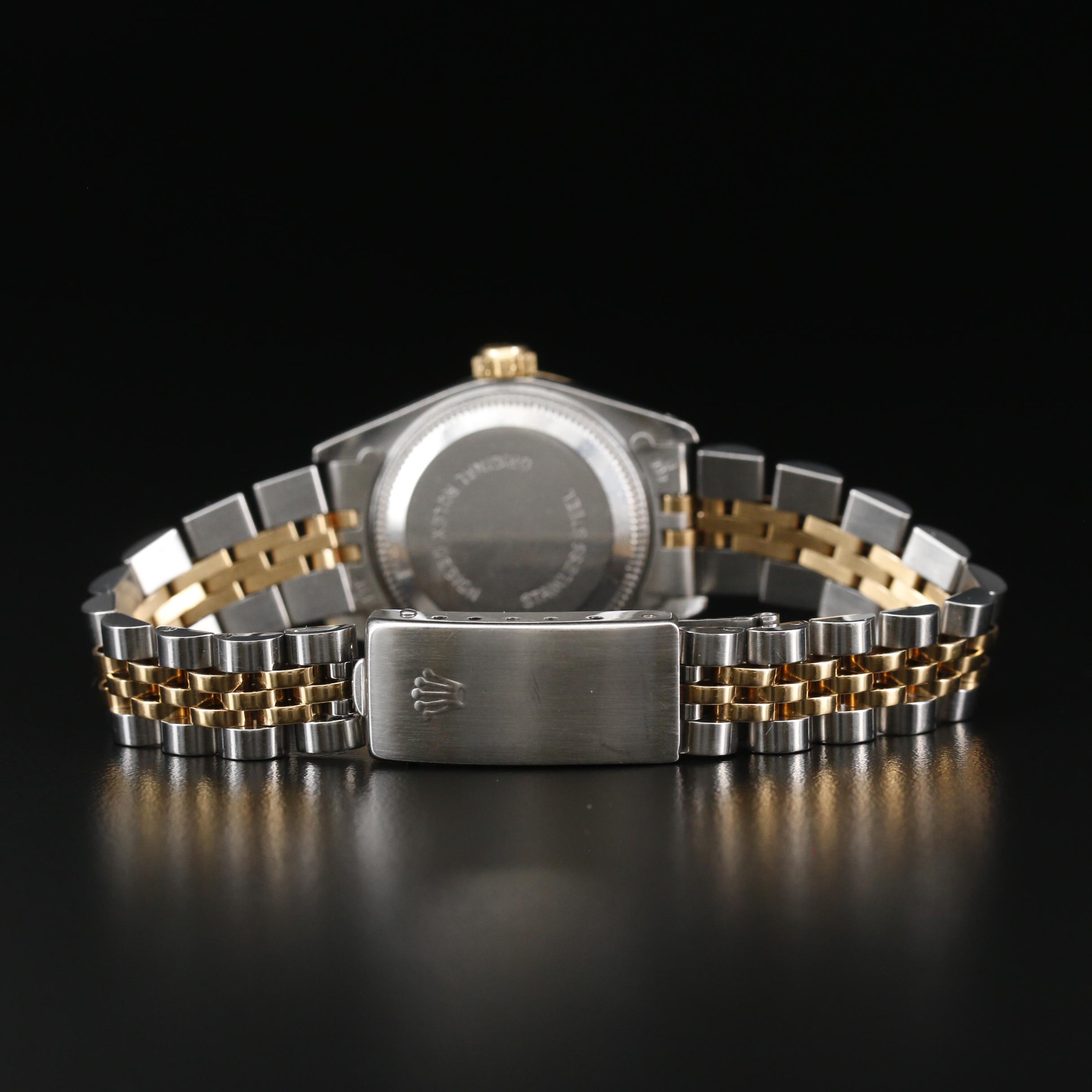 Rolex Datejust Diamonds 18K Gold and Stainless Steel Automatic Watch, 1989