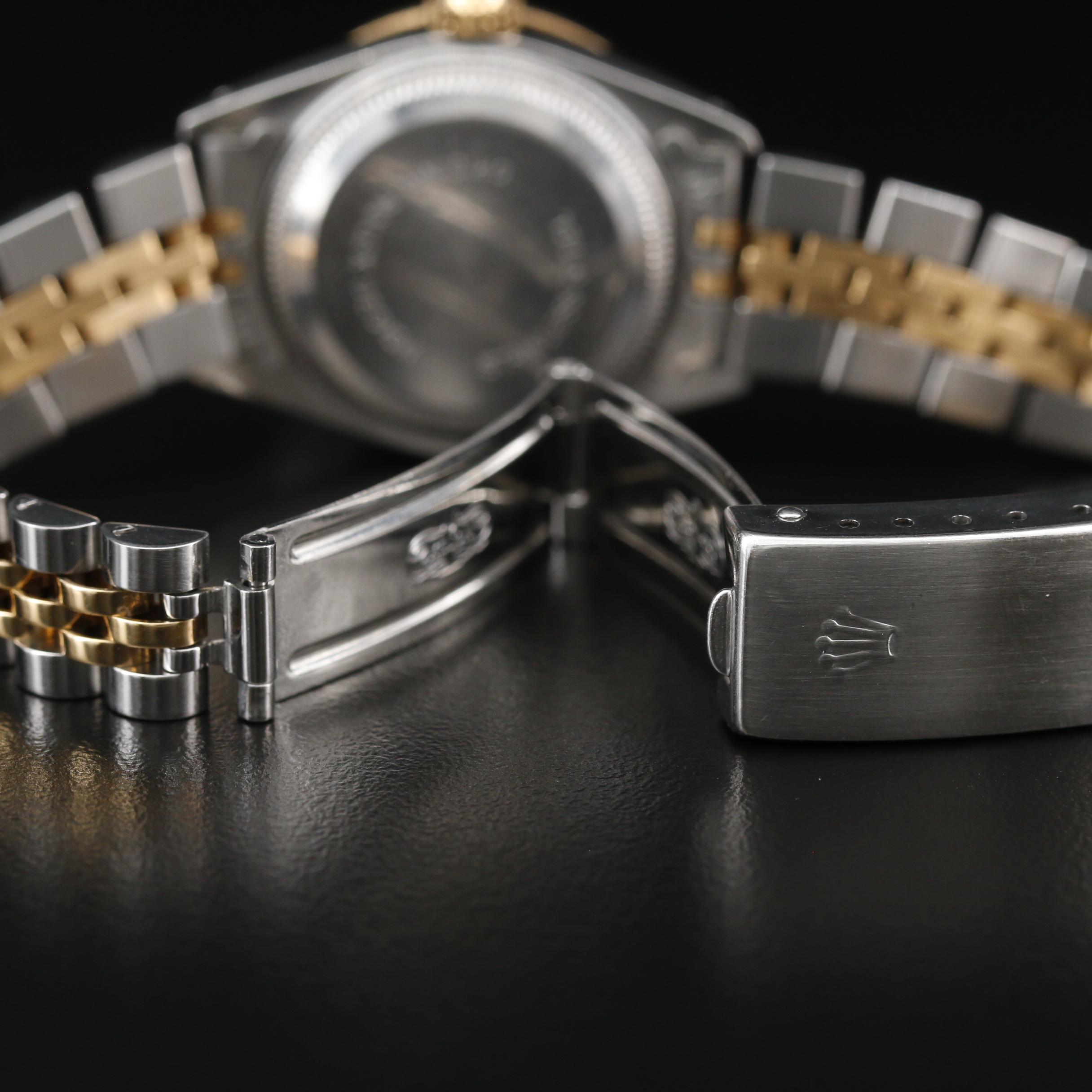 Rolex Datejust Diamonds 18K Gold and Stainless Steel Automatic Watch, 1989