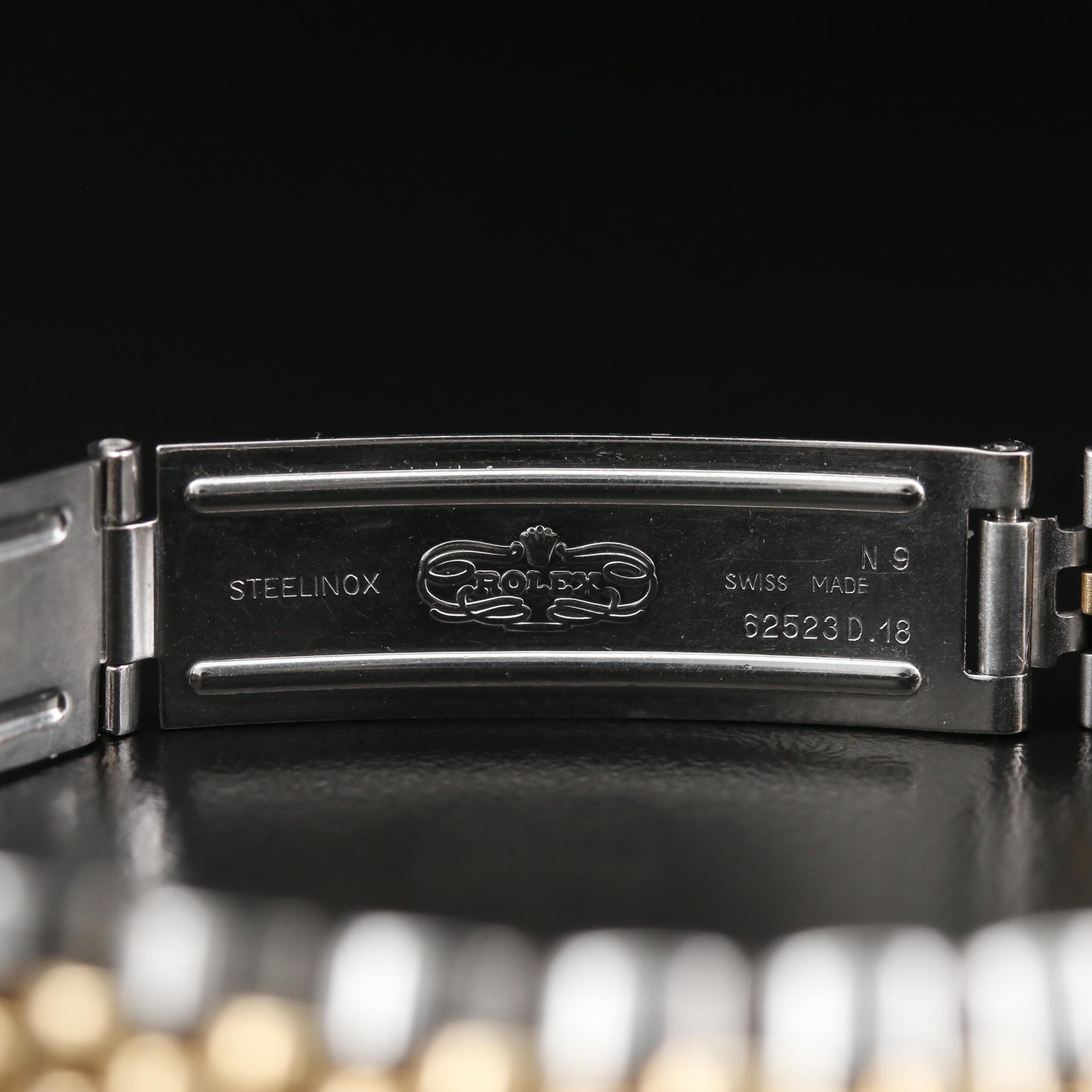 Rolex Datejust Diamonds 18K Gold and Stainless Steel Automatic Watch, 1989