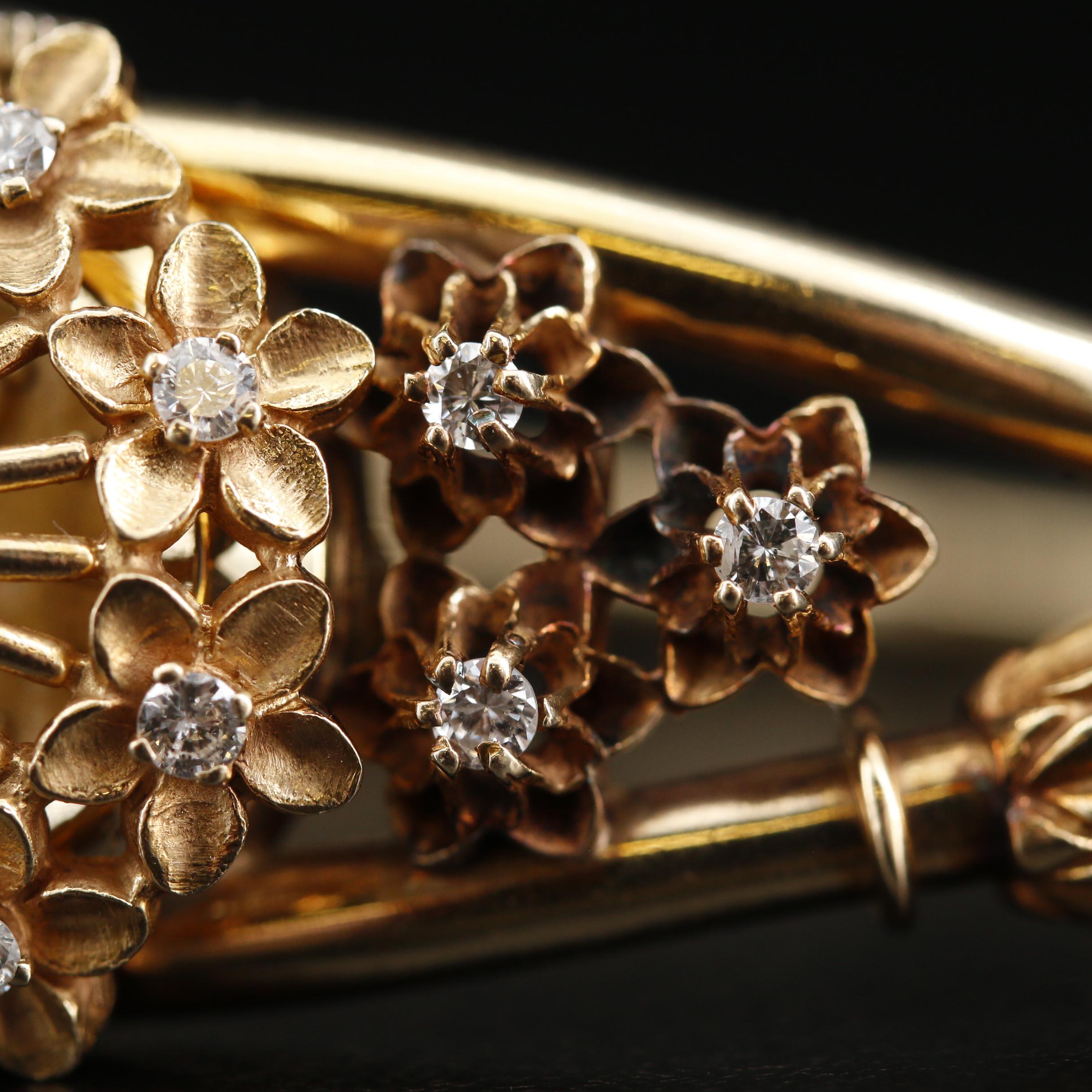 Vintage Joseph Boillant & Fils 14K Gold and Diamonds Hidden Dial Watch