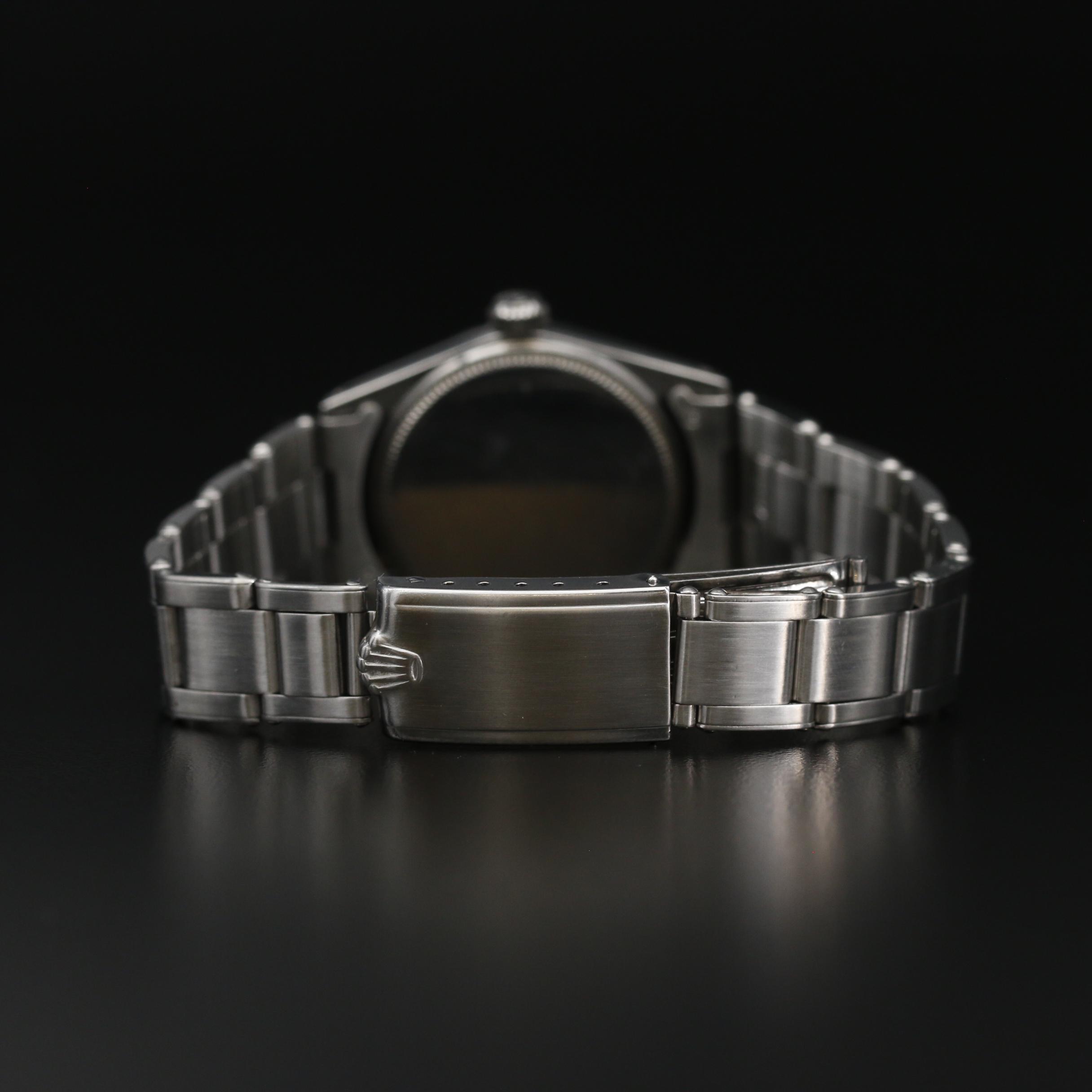 1967 Rolex Oysterdate Precision Stainless Steel Stem Wind Watch