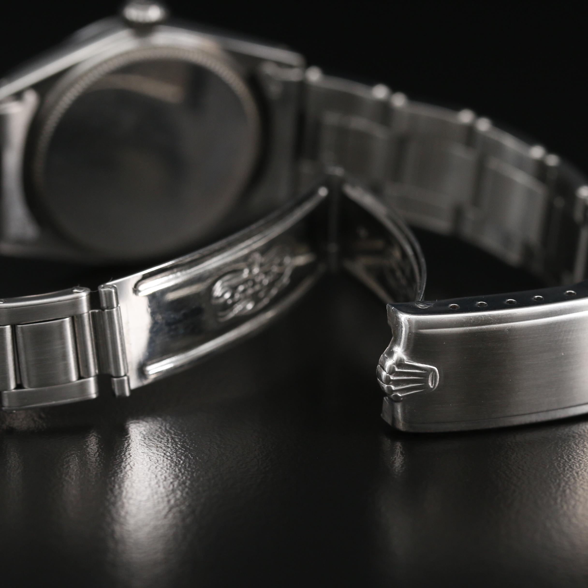 1967 Rolex Oysterdate Precision Stainless Steel Stem Wind Watch