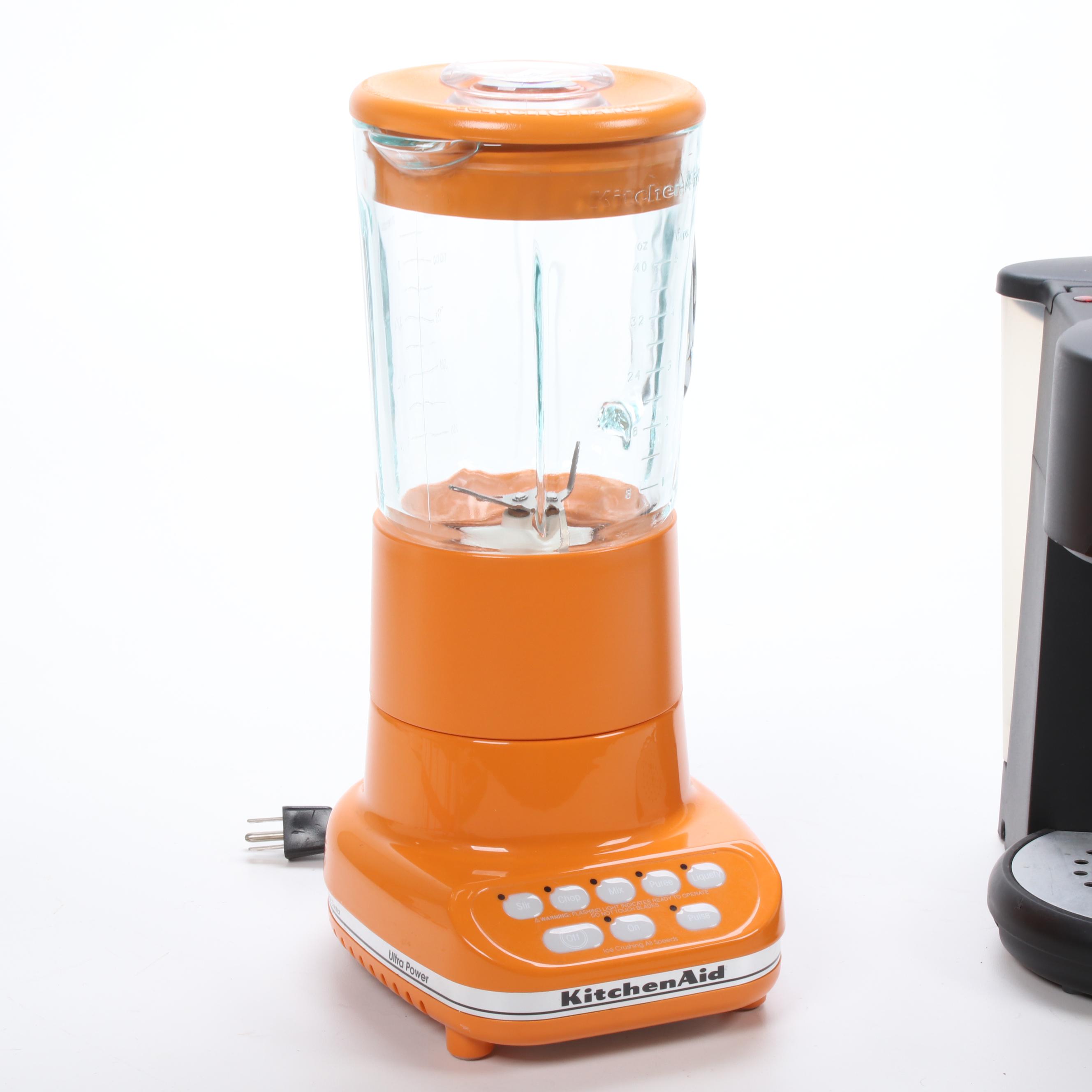 KitchenAid Blender and Krups "Gusto" Espresso Machine