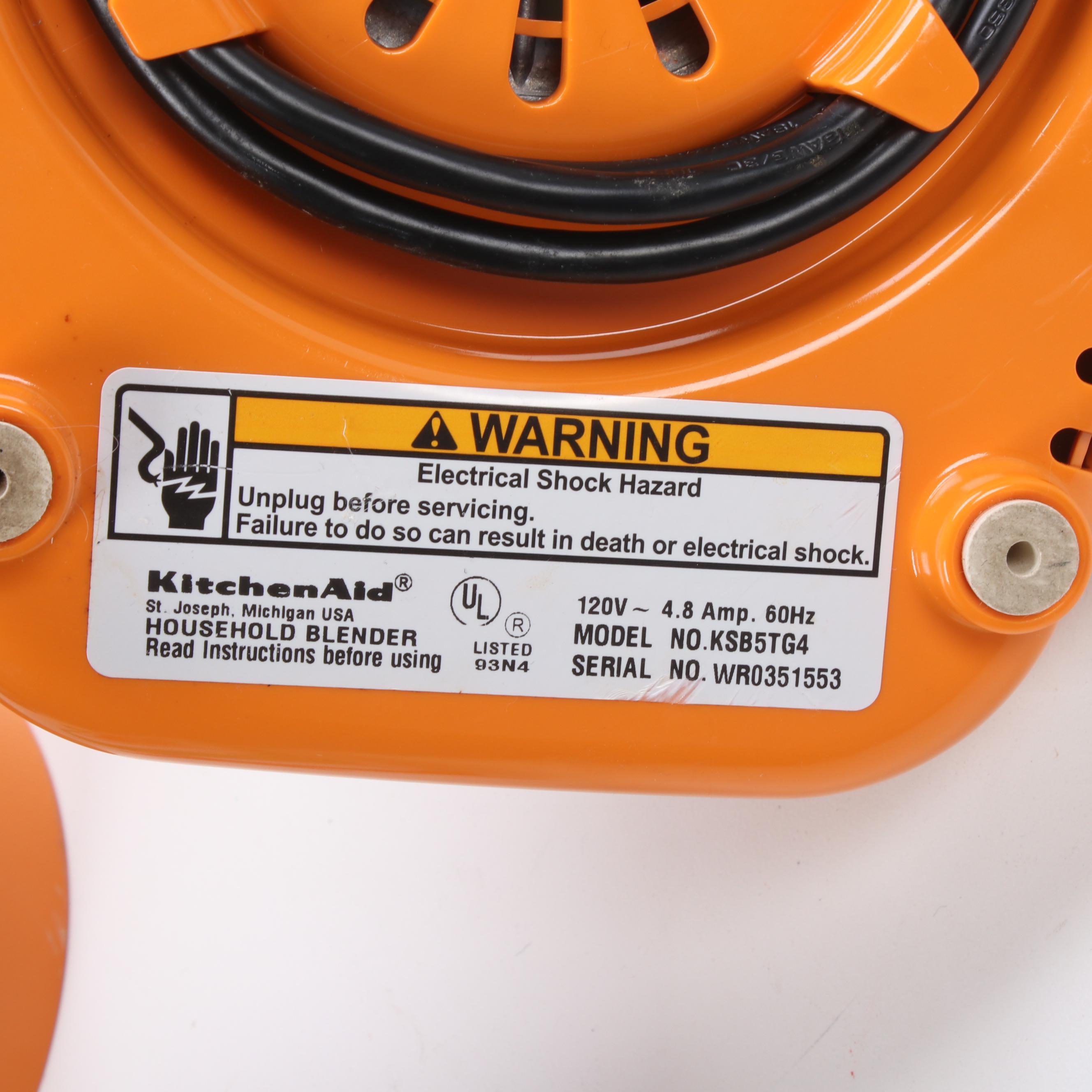 KitchenAid Blender and Krups "Gusto" Espresso Machine