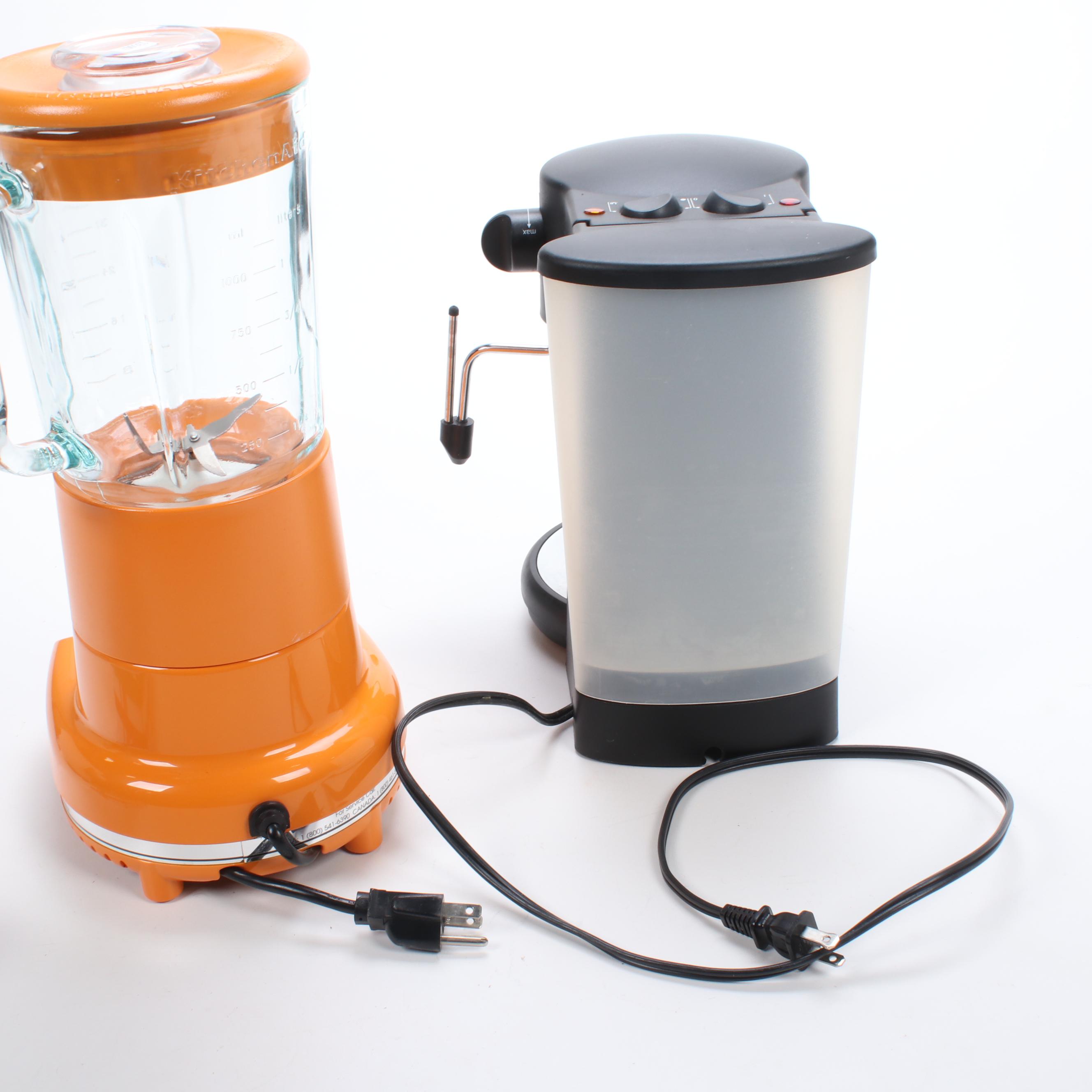 KitchenAid Blender and Krups "Gusto" Espresso Machine