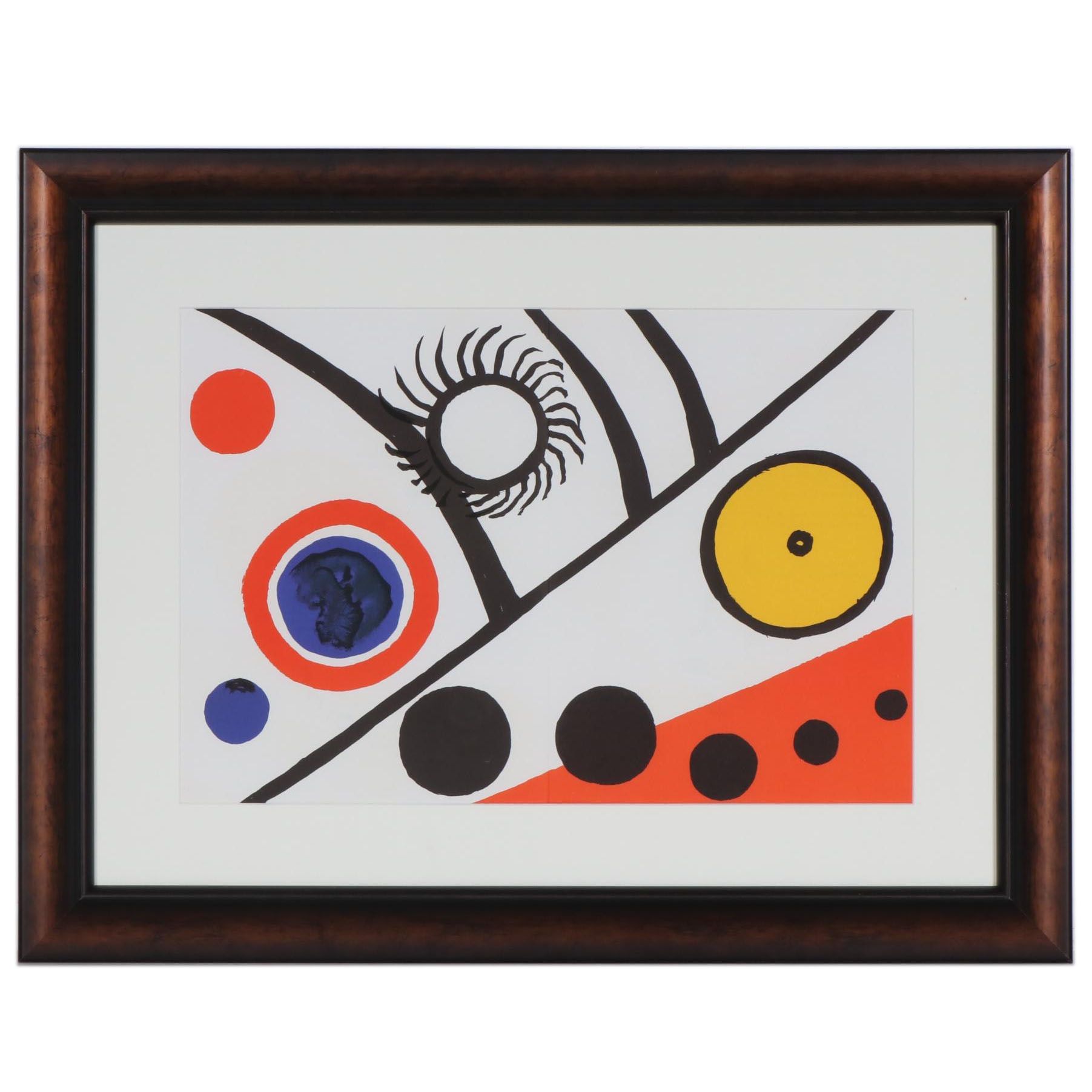 Alexander Calder Double-Page Color Lithograph for "Derrière le Miroir", 1976