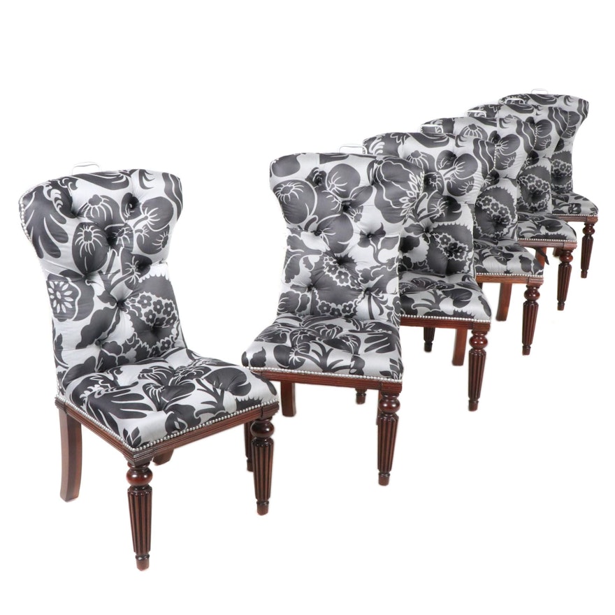 Ralph Lauren Upholstered Dining Chairs, Set of Six