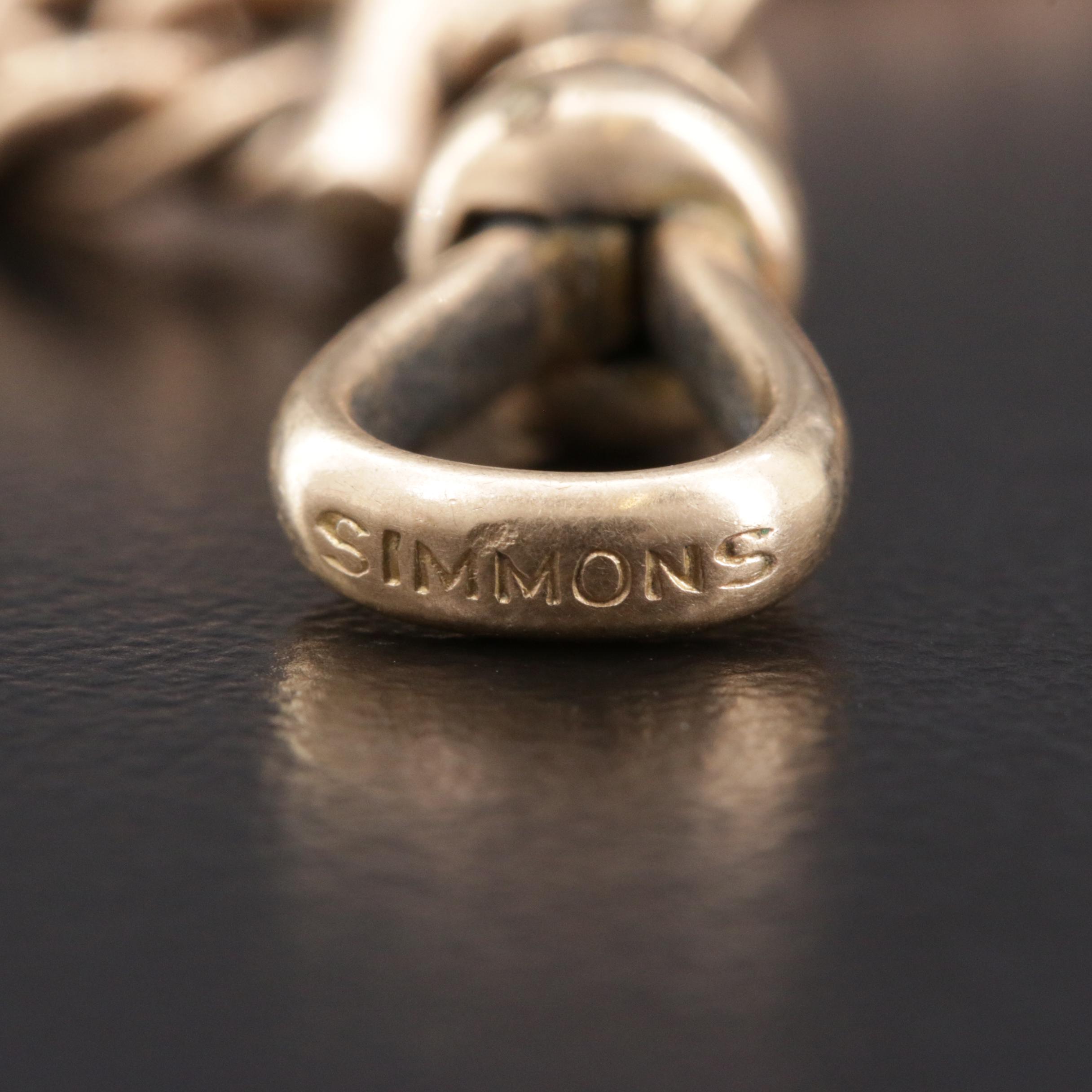 Vintage 10K Yellow Gold Watch Chain