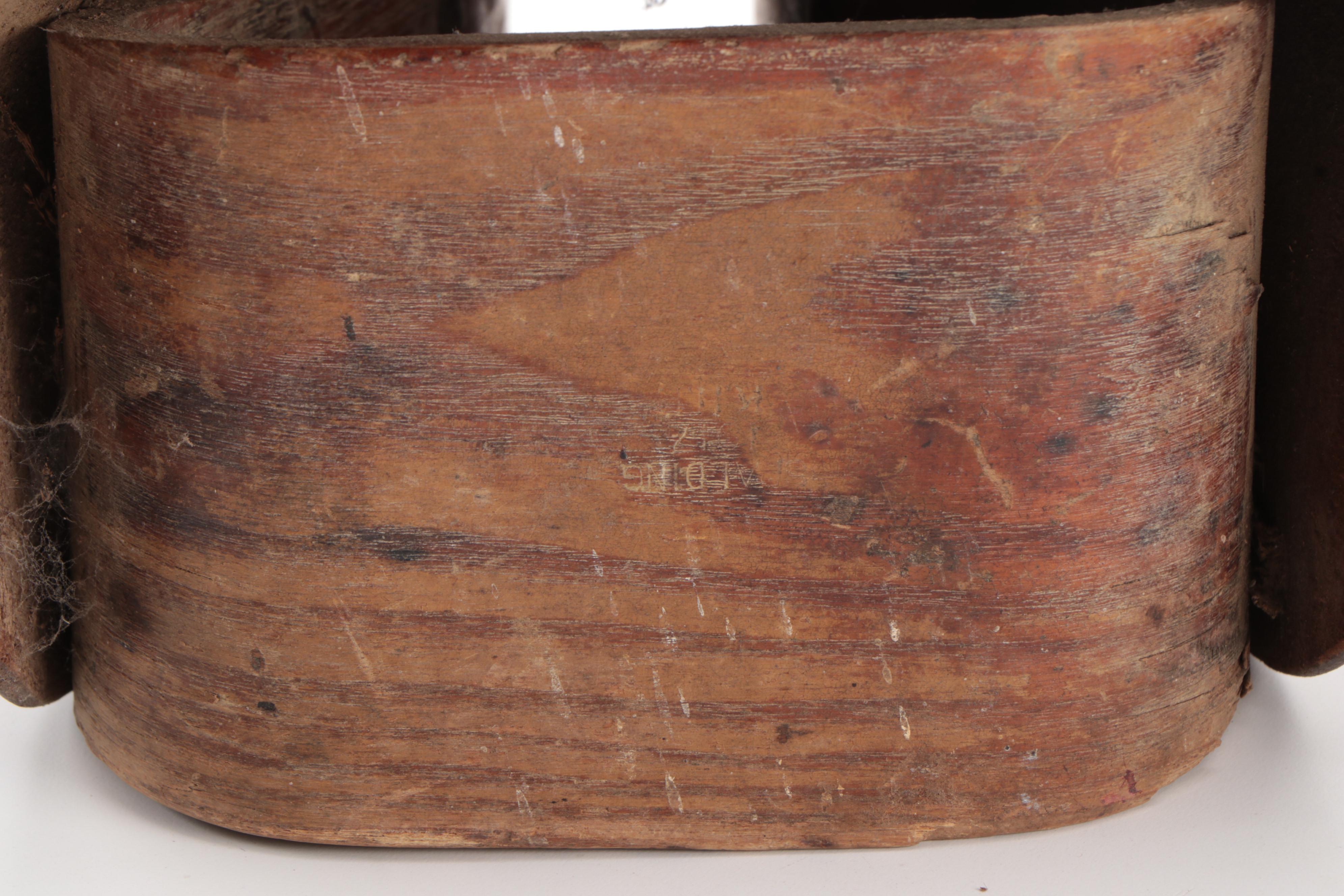 Civil War Era United States Cavalry Leather and Wood Stirrups