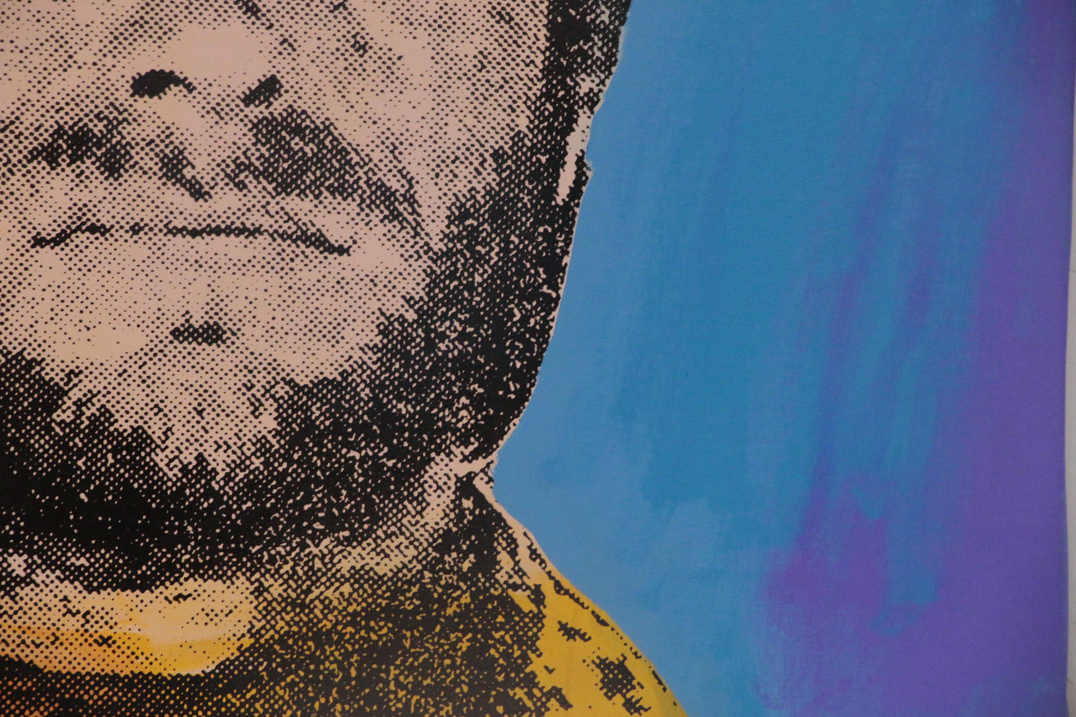 John Stango Pop Art Mixed Media Painting of Clint Eastwood