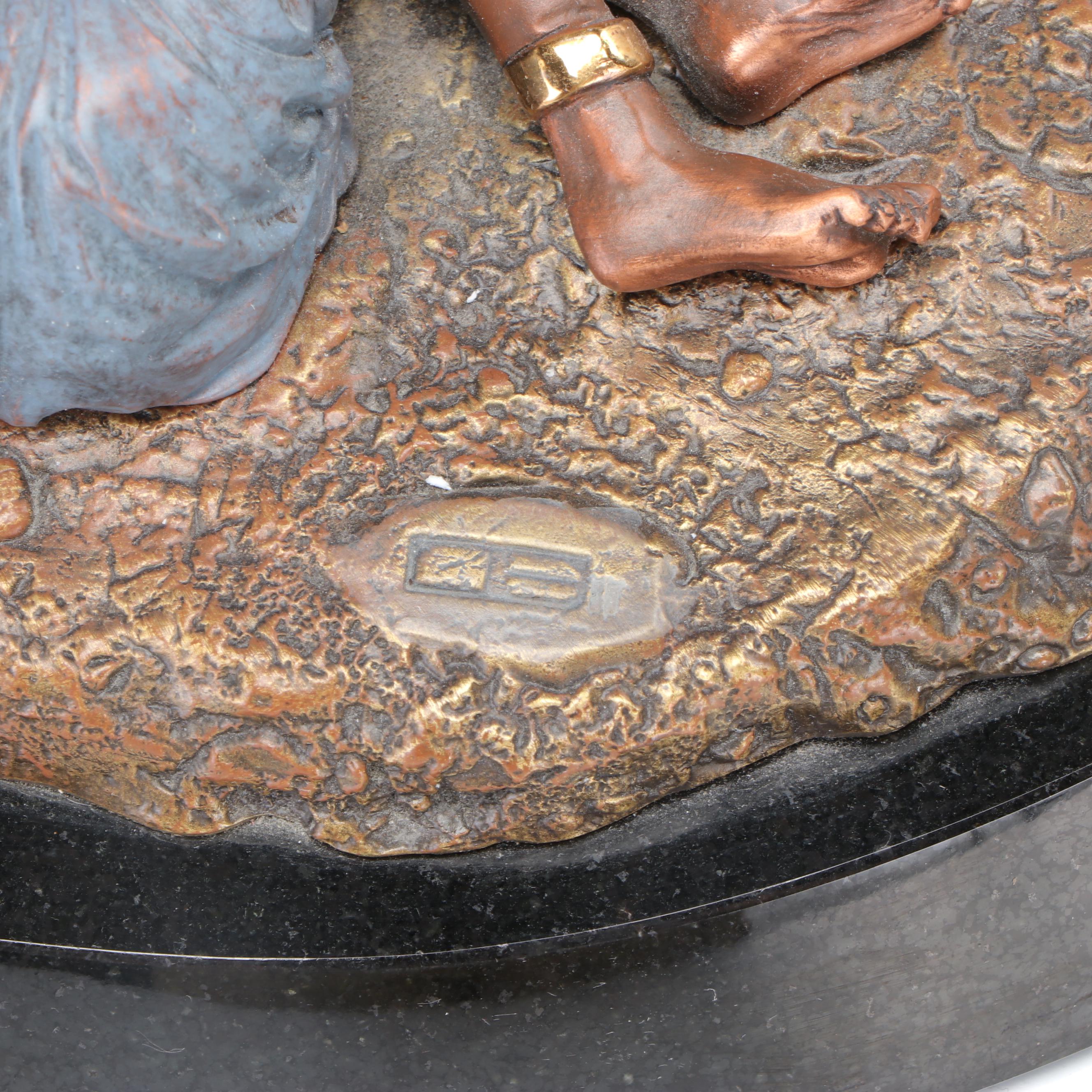 Legends "The Storyteller" Bronze Sculpture Designed by Thomas Blackshear